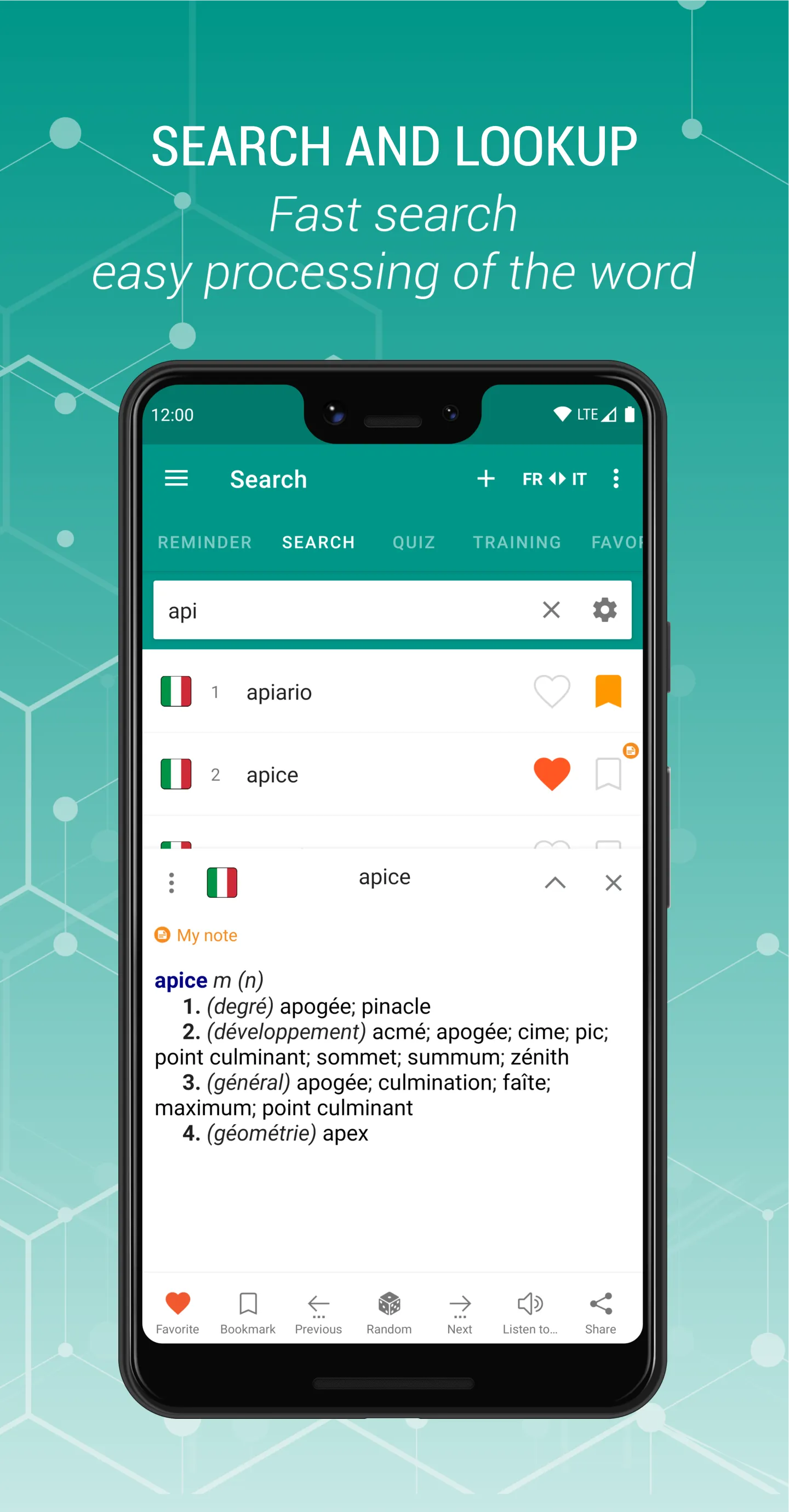 French-Italian dictionary | Indus Appstore | Screenshot