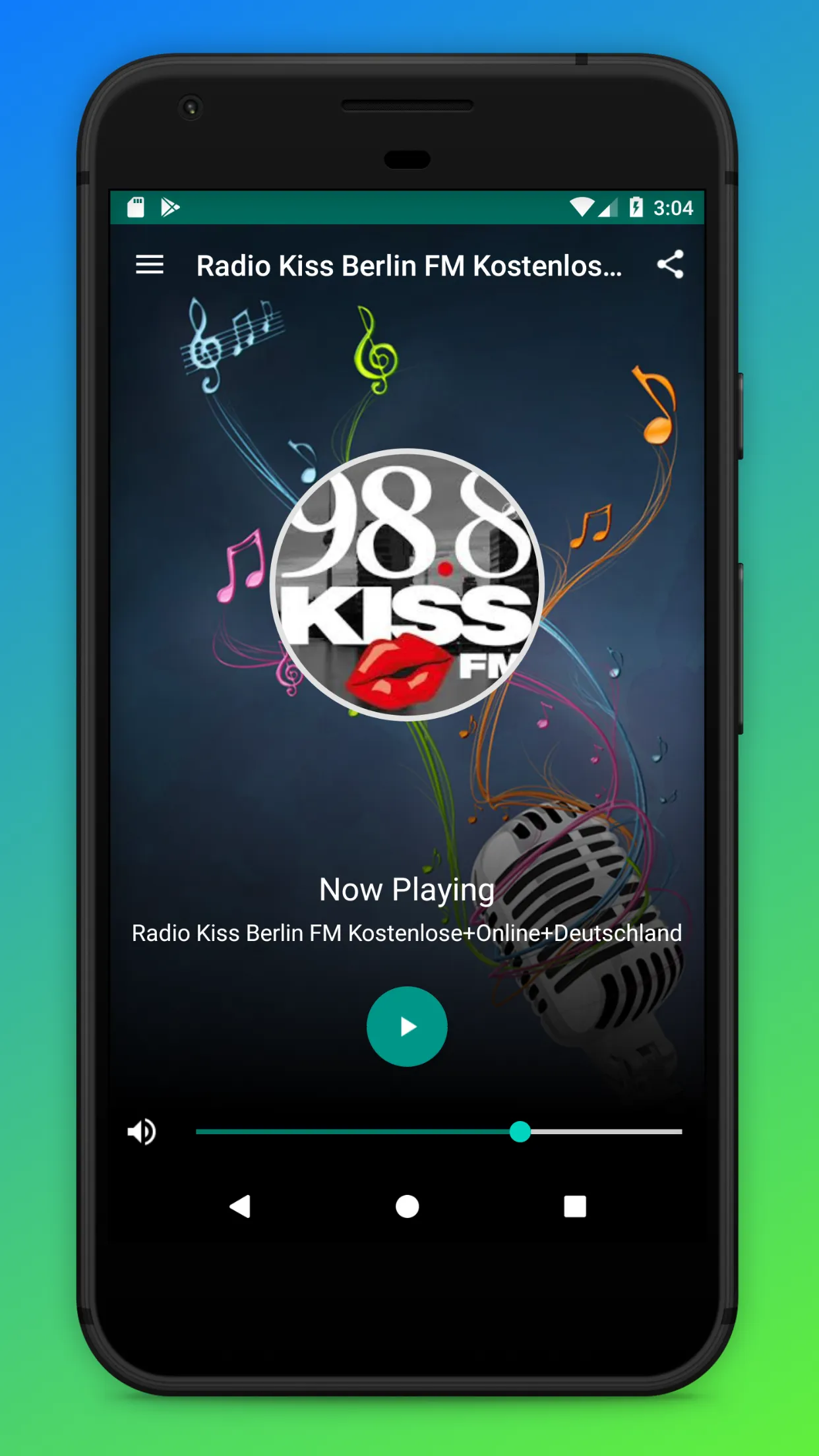 Radio Kiss FM Berlin 98.8 App | Indus Appstore | Screenshot