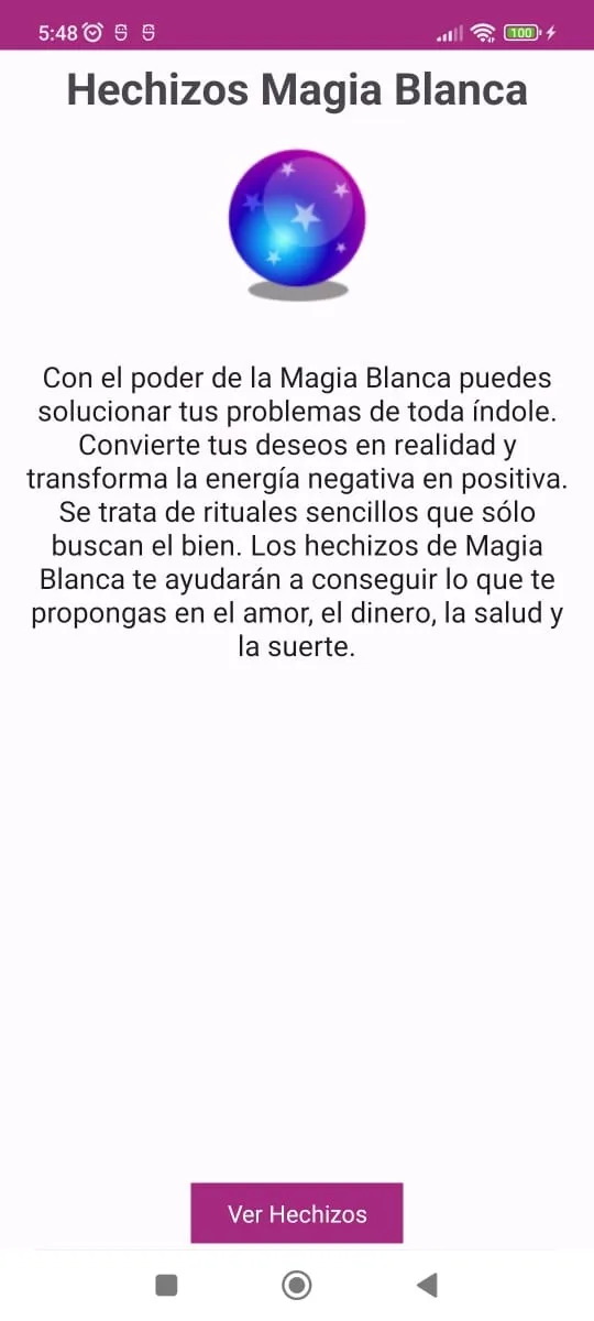 Hechizos de Magia Blanca | Indus Appstore | Screenshot