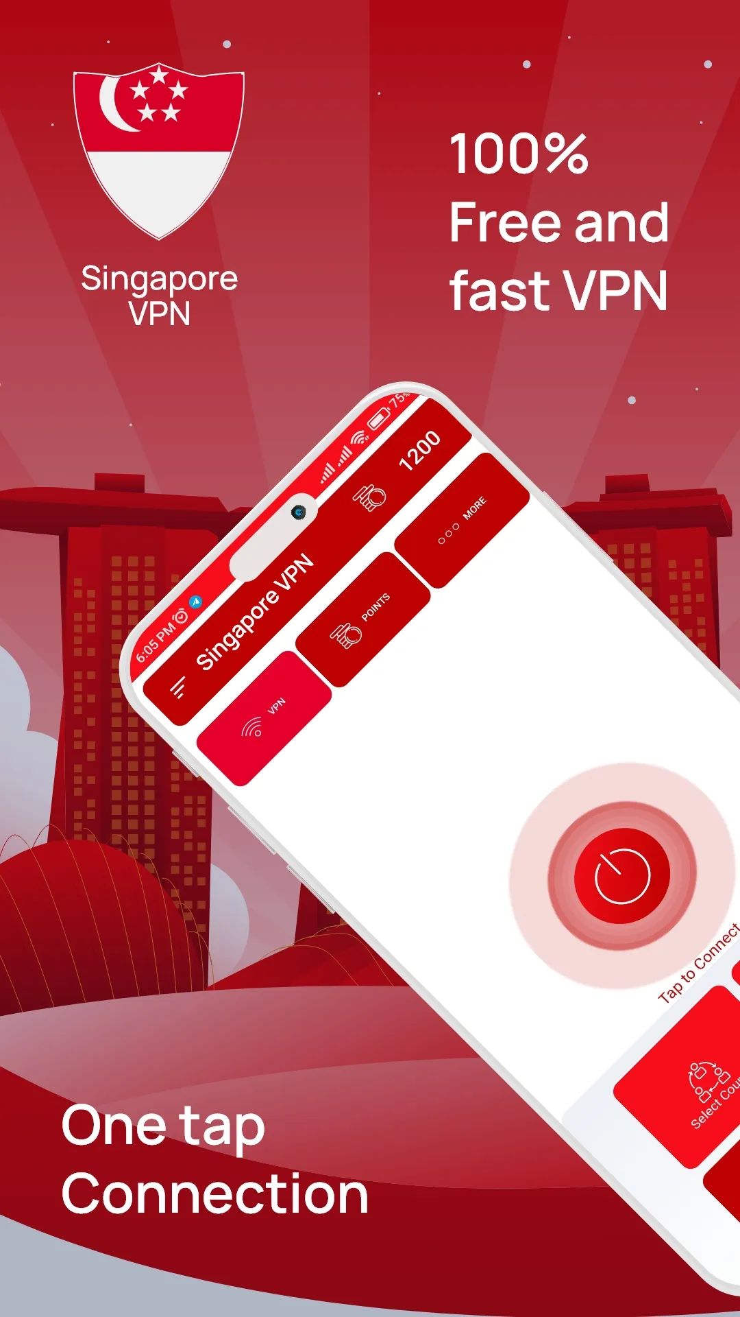 Singapore VPN Get Singapore IP | Indus Appstore | Screenshot