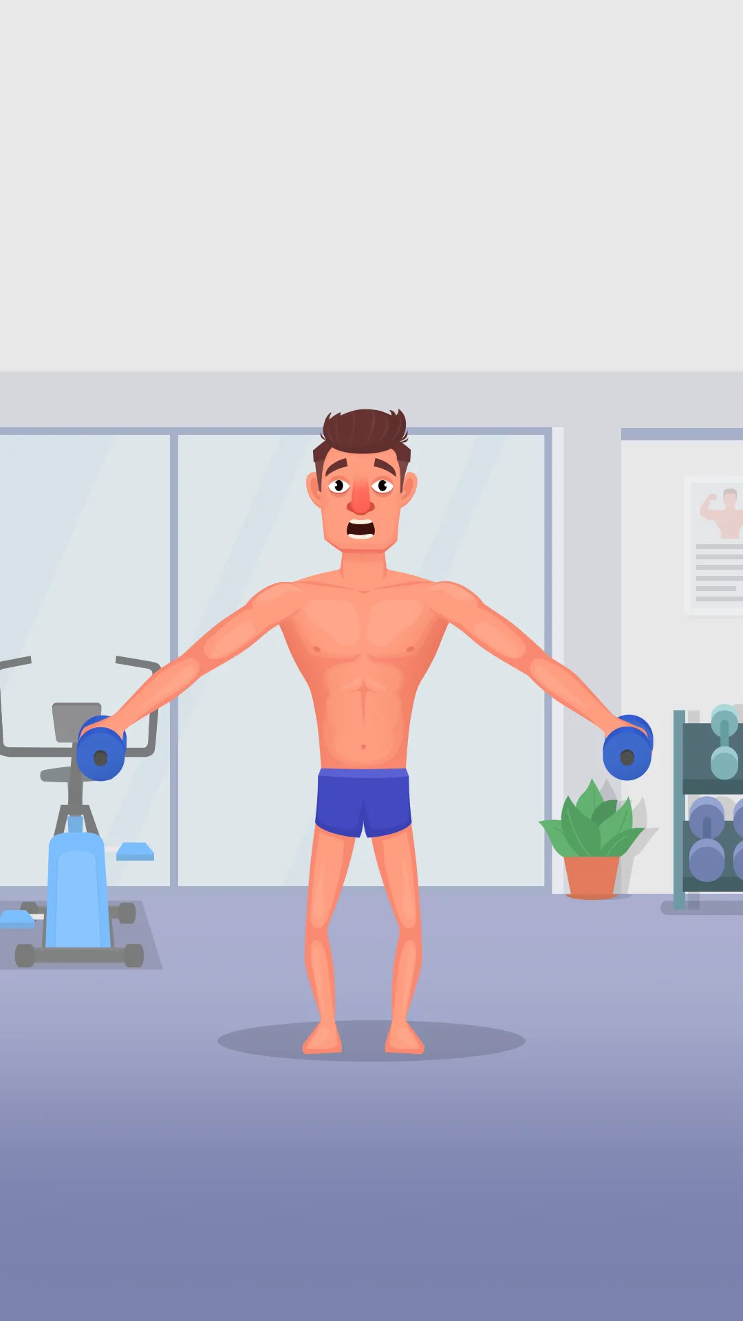 Muscle Man Clicker-Gym Workout | Indus Appstore | Screenshot