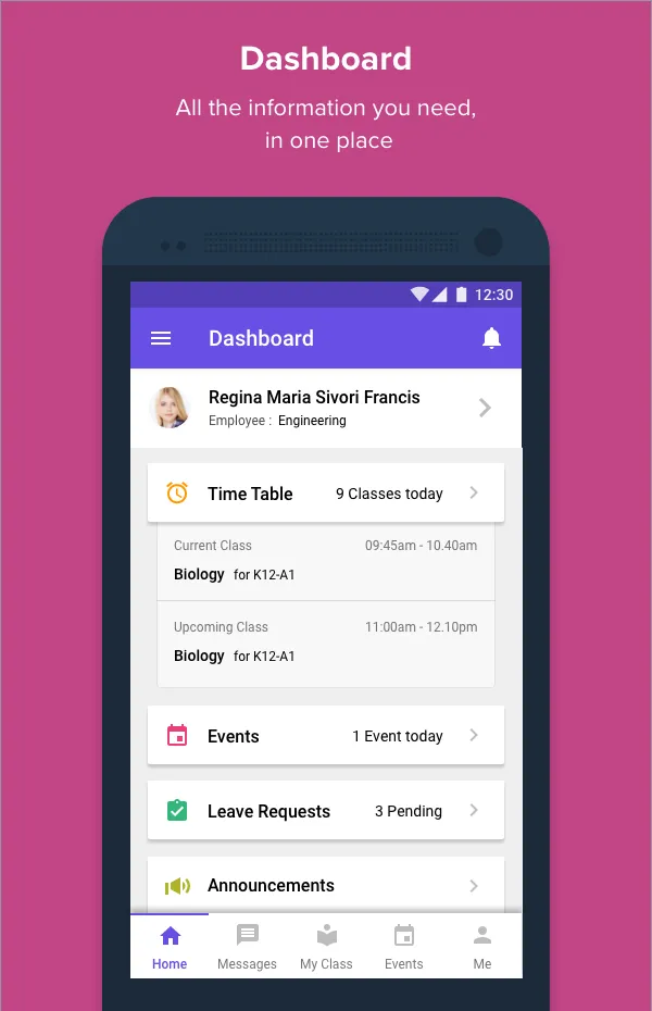 School Management App - Fedena | Indus Appstore | Screenshot