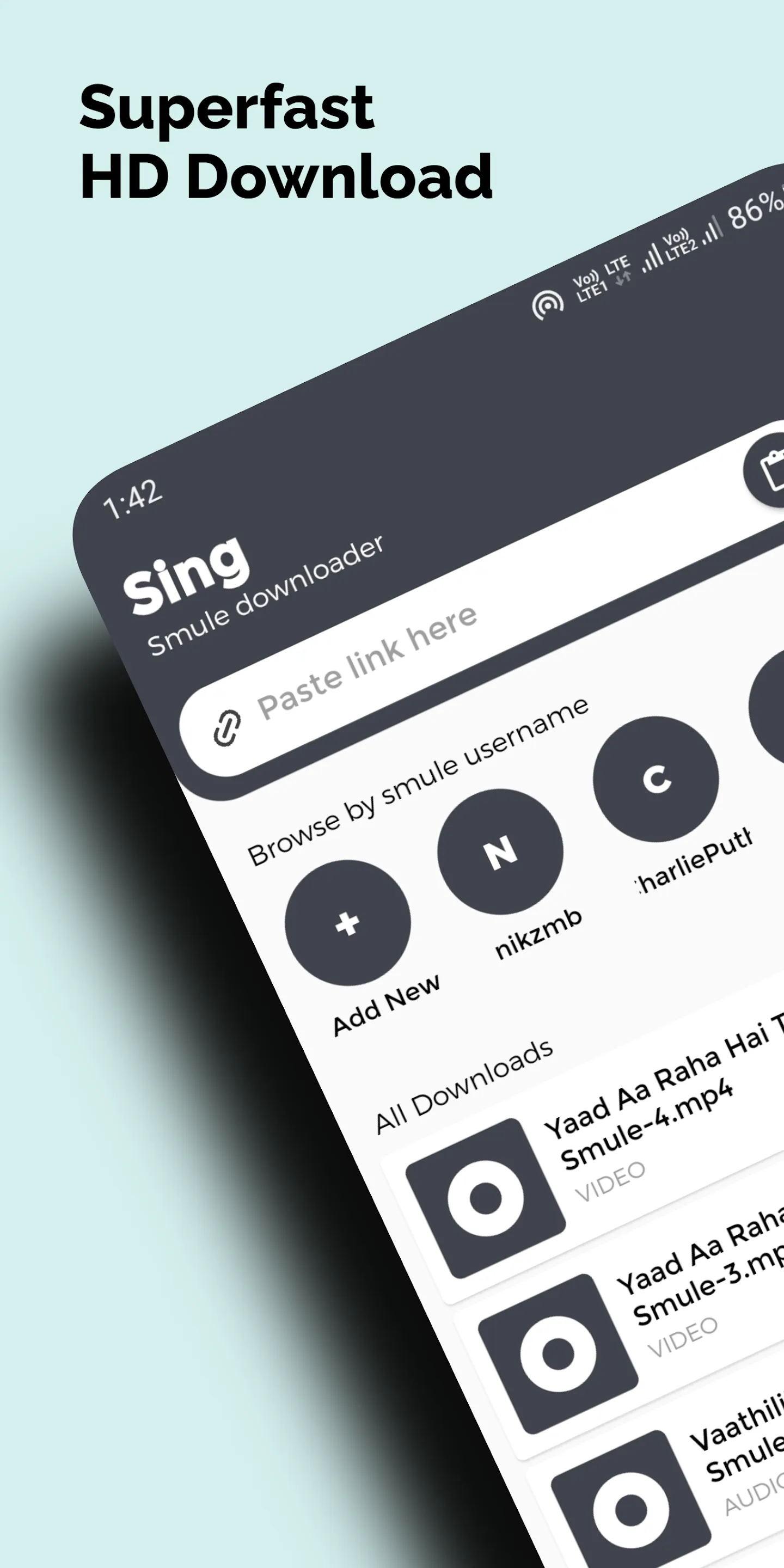 Sing MP3 Downloader for Smule | Indus Appstore | Screenshot