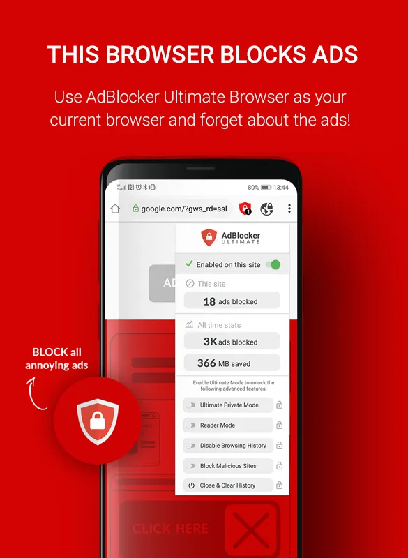 AdBlocker Ultimate Browser | Indus Appstore | Screenshot