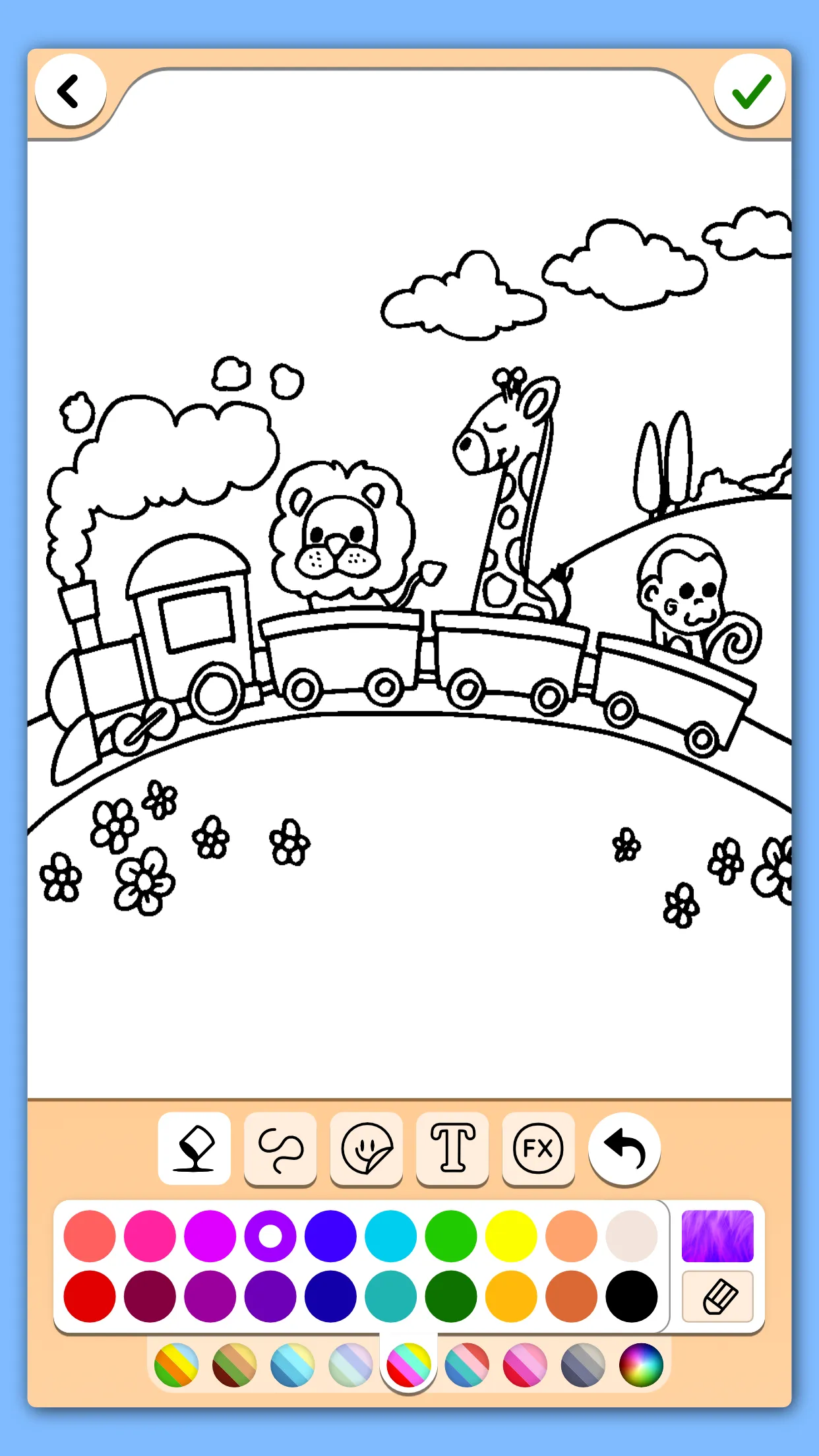 Train game: coloring book. | Indus Appstore | Screenshot