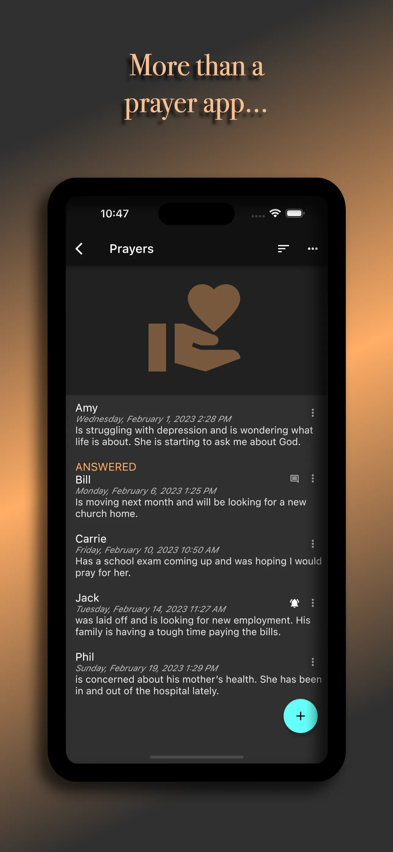 Mobile Knee - Prayer List | Indus Appstore | Screenshot