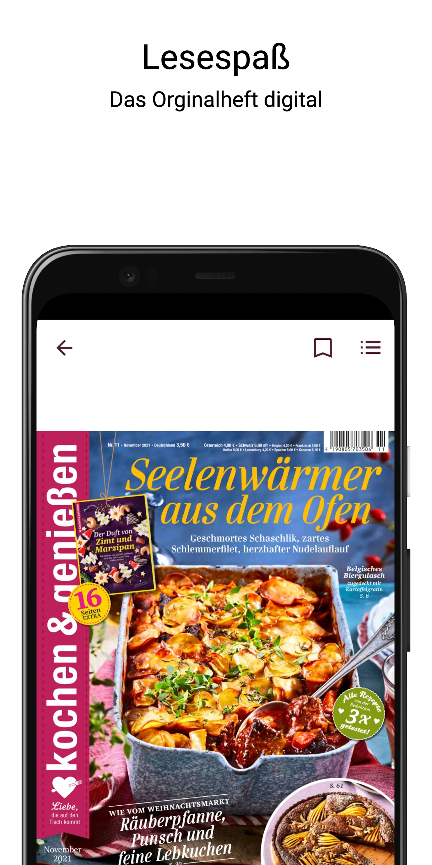 kochen & genießen - ePaper | Indus Appstore | Screenshot