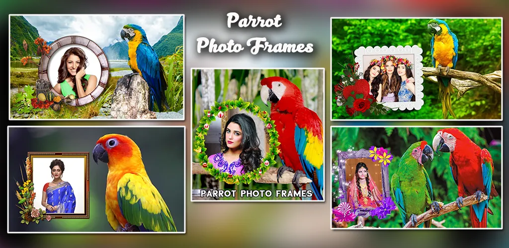 Parrot Photo Frames | Indus Appstore | Screenshot