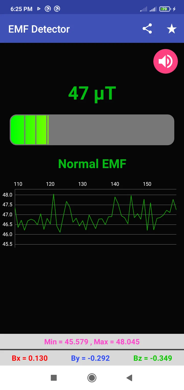 EMF Detector | Indus Appstore | Screenshot