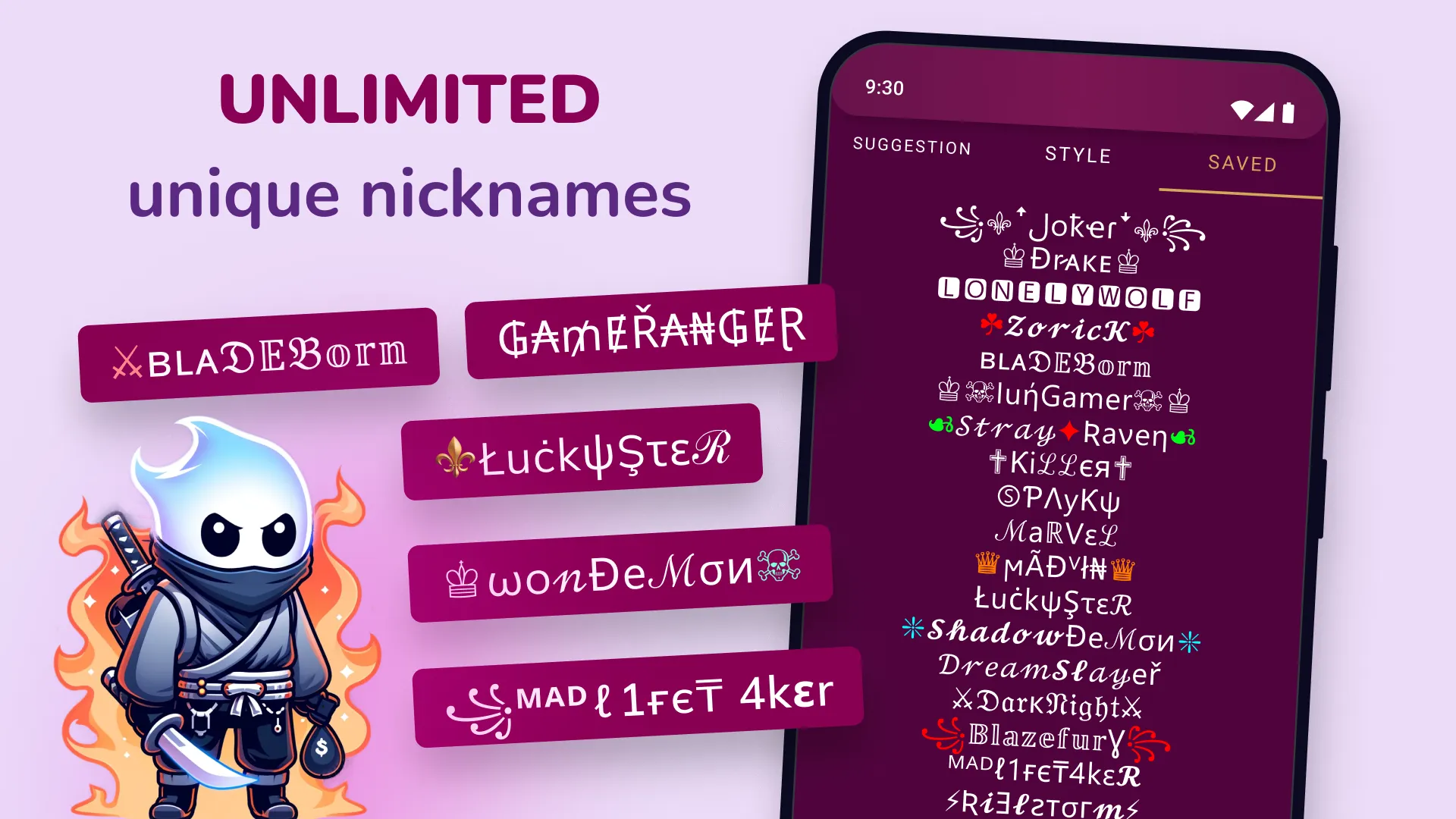 Nickname Maker: Name Generator | Indus Appstore | Screenshot