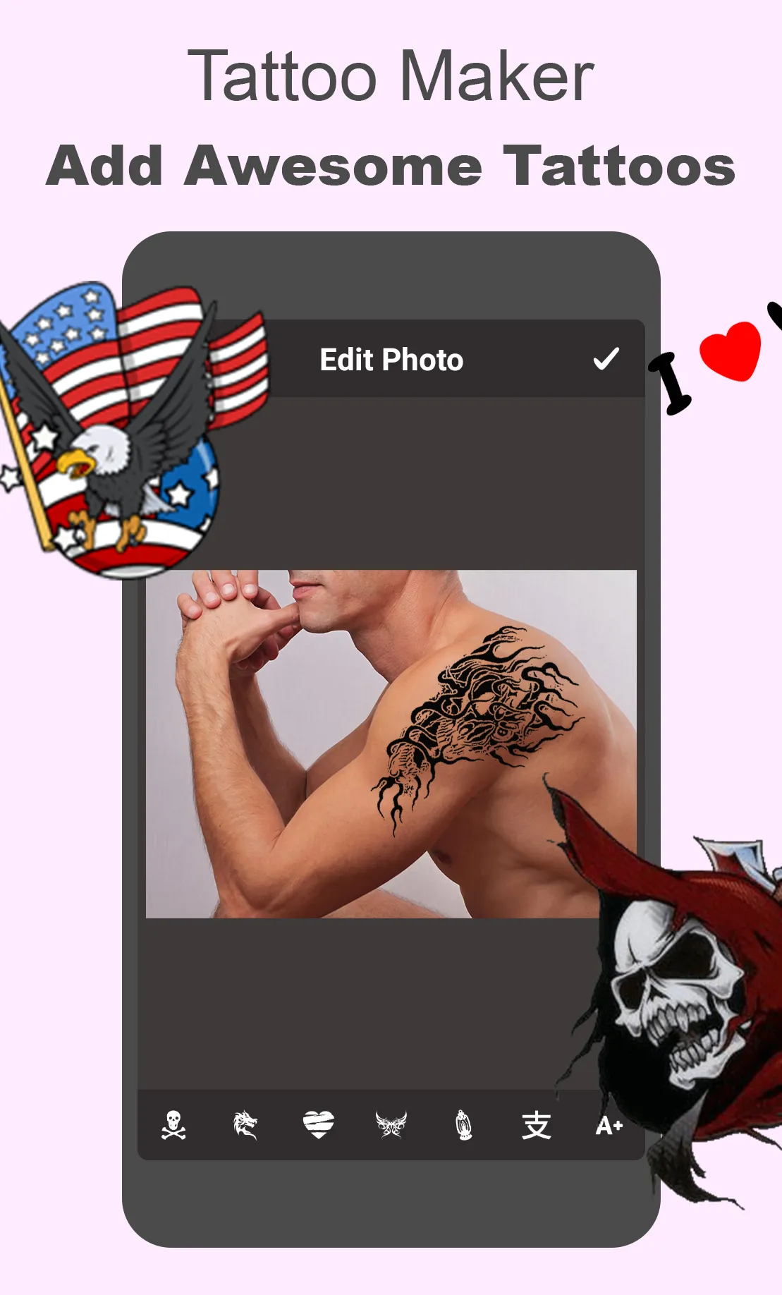 Tattoo Maker - Tattoo On Photo | Indus Appstore | Screenshot