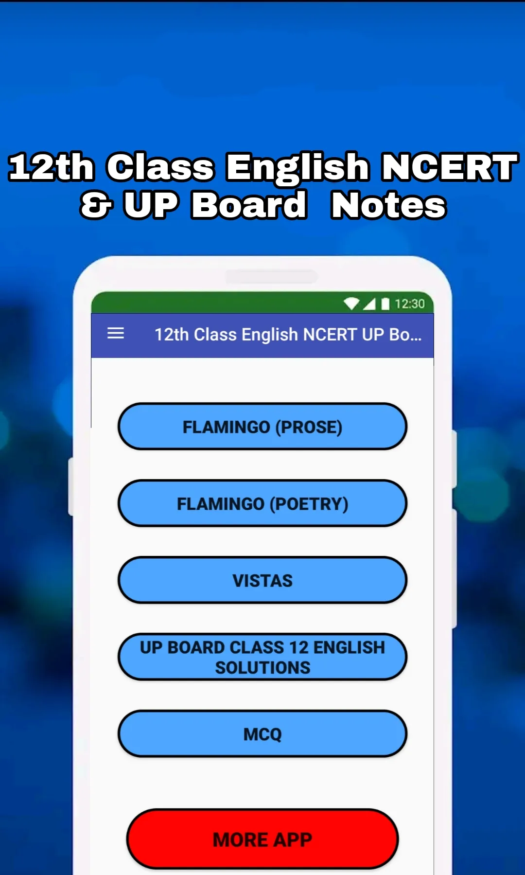 12th Class English NCERT Notes | Indus Appstore | Screenshot