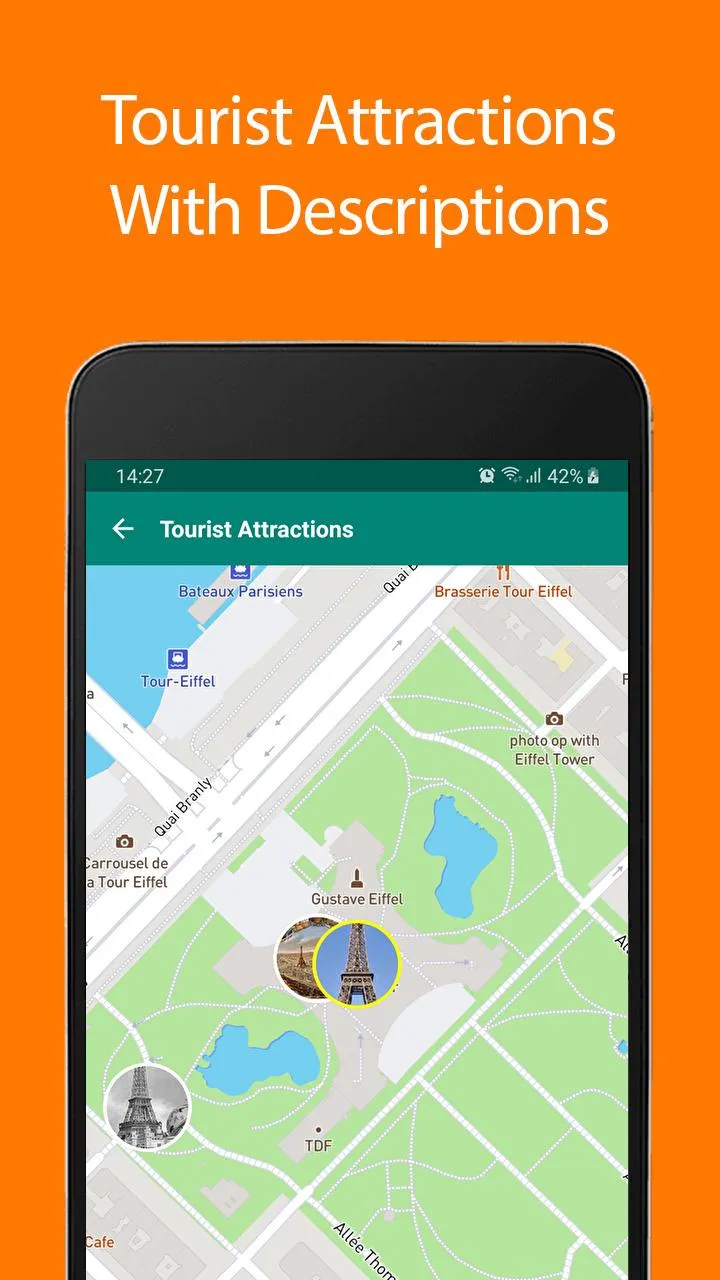 Paris Offline Map and Travel G | Indus Appstore | Screenshot