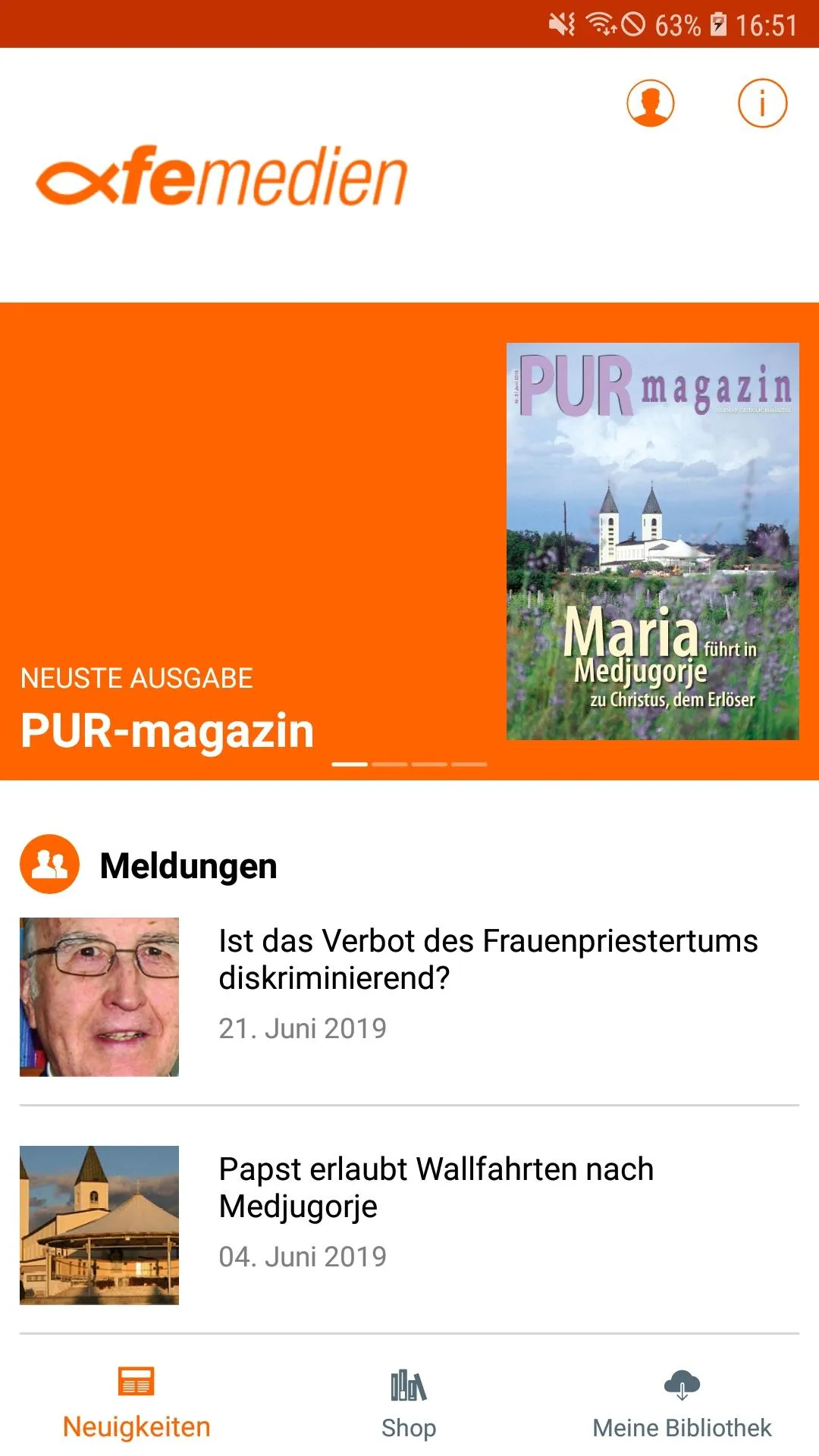 Fe-Medien - Digitalangebot | Indus Appstore | Screenshot