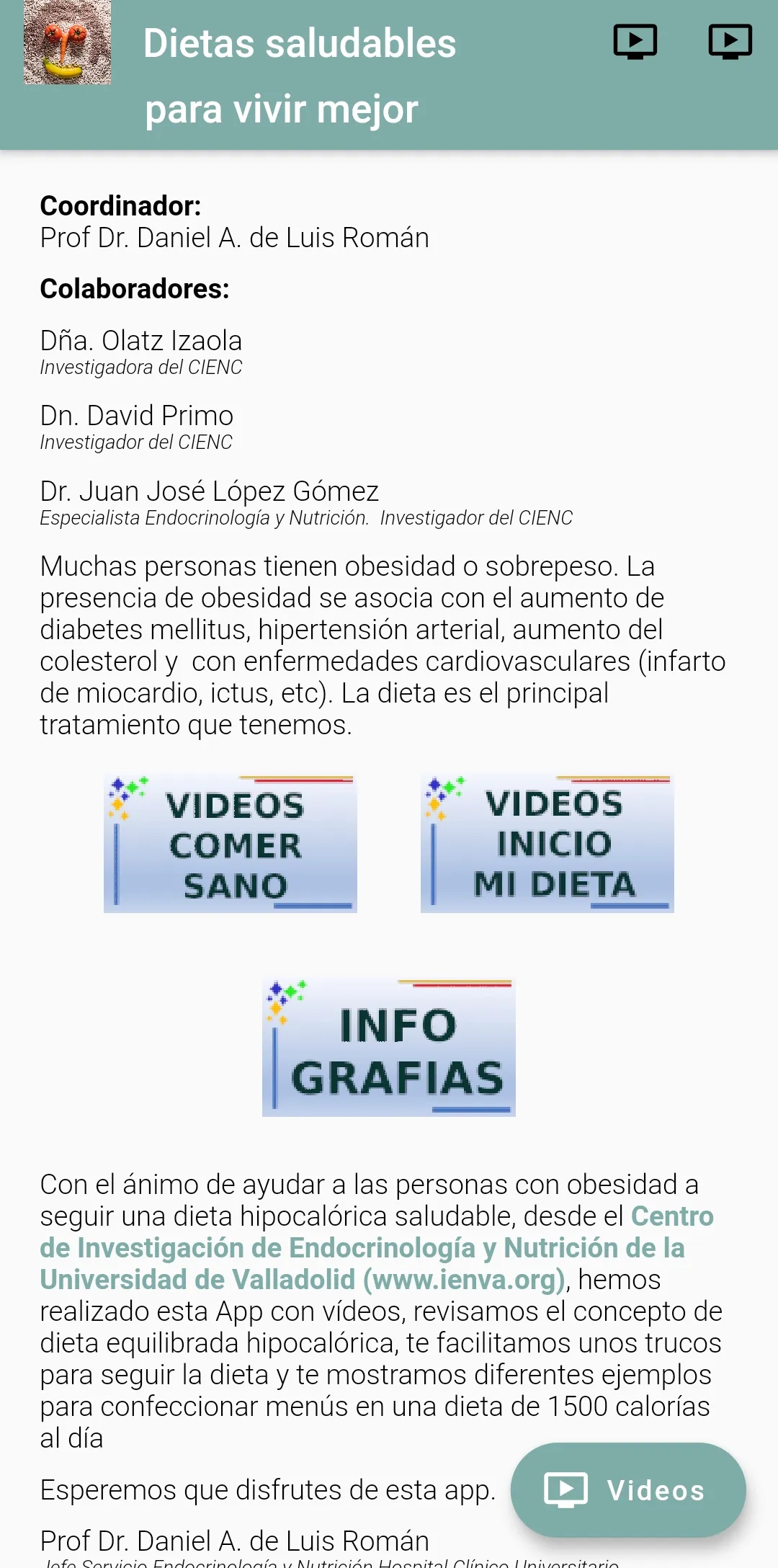 Dieta para vivir sano | Indus Appstore | Screenshot