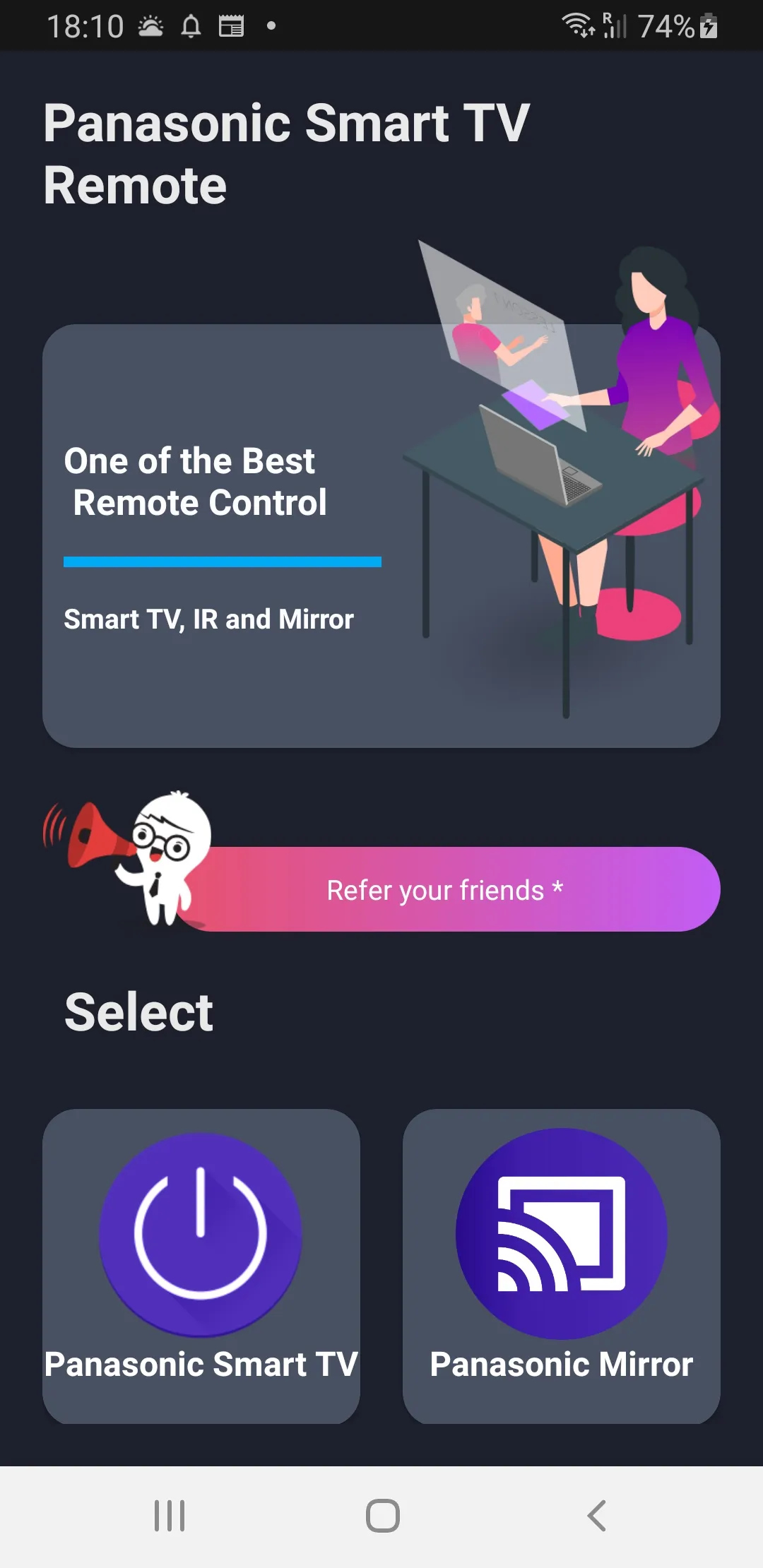 Panasonic Smart TV Remote | Indus Appstore | Screenshot