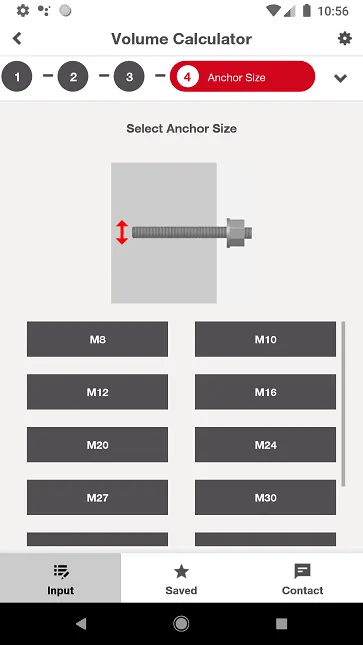 Hilti Volume Calculator | Indus Appstore | Screenshot