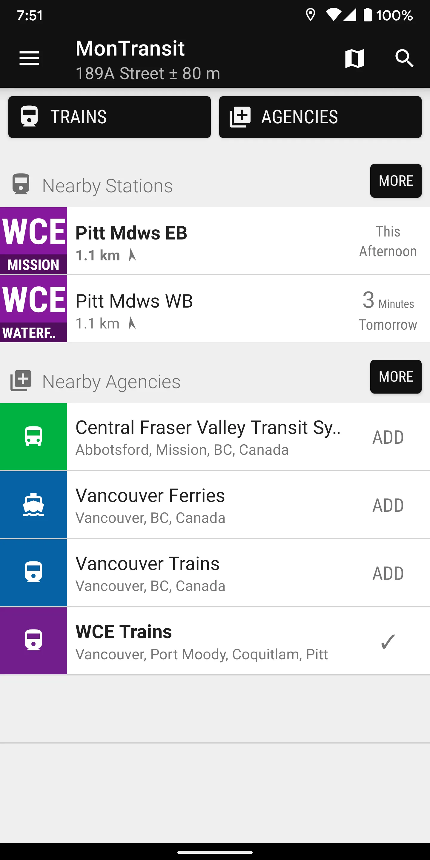 Vancouver WCE Train - MonTran… | Indus Appstore | Screenshot