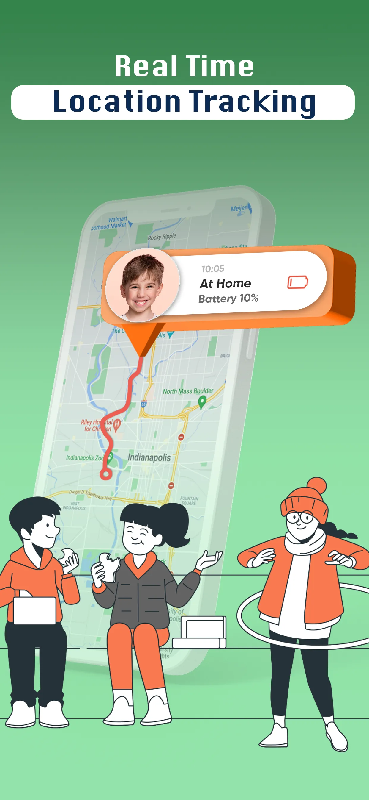 Kith & Track : GPS Tracker | Indus Appstore | Screenshot