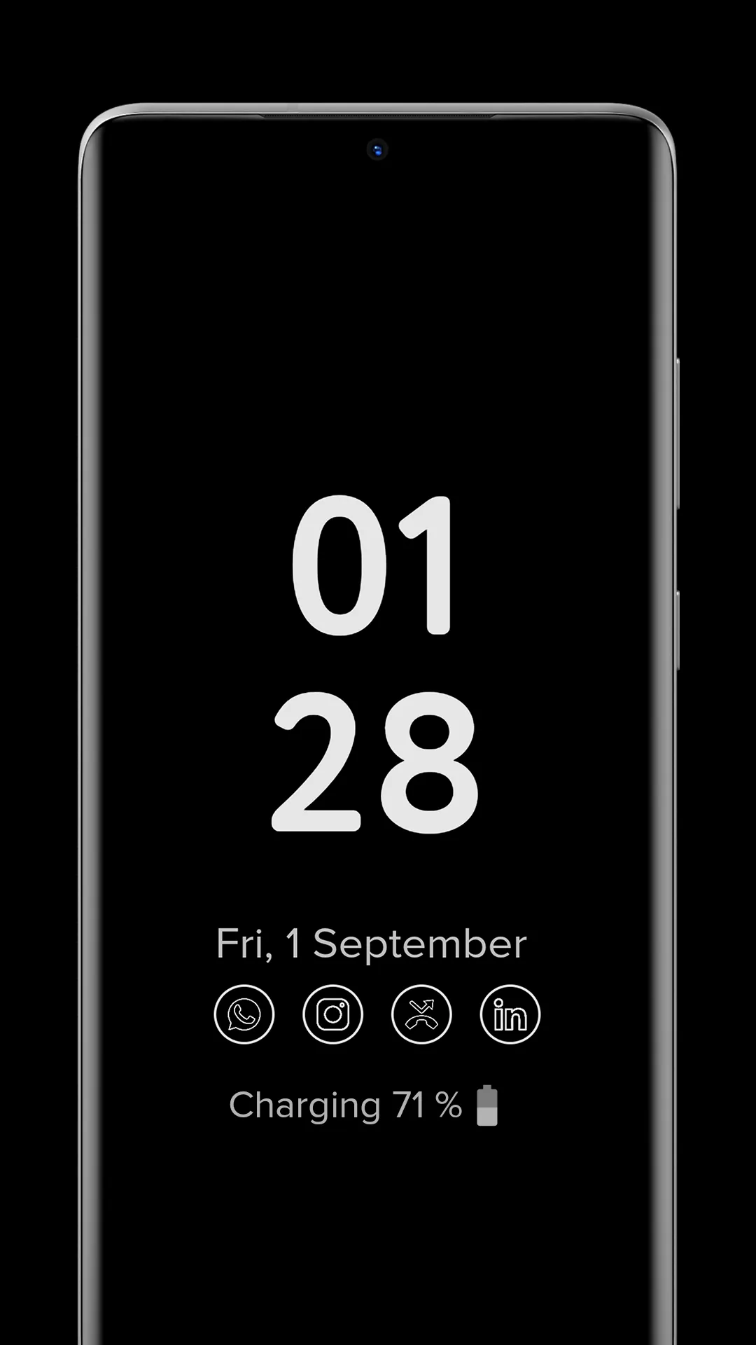 Always on Display Amoled Clock | Indus Appstore | Screenshot