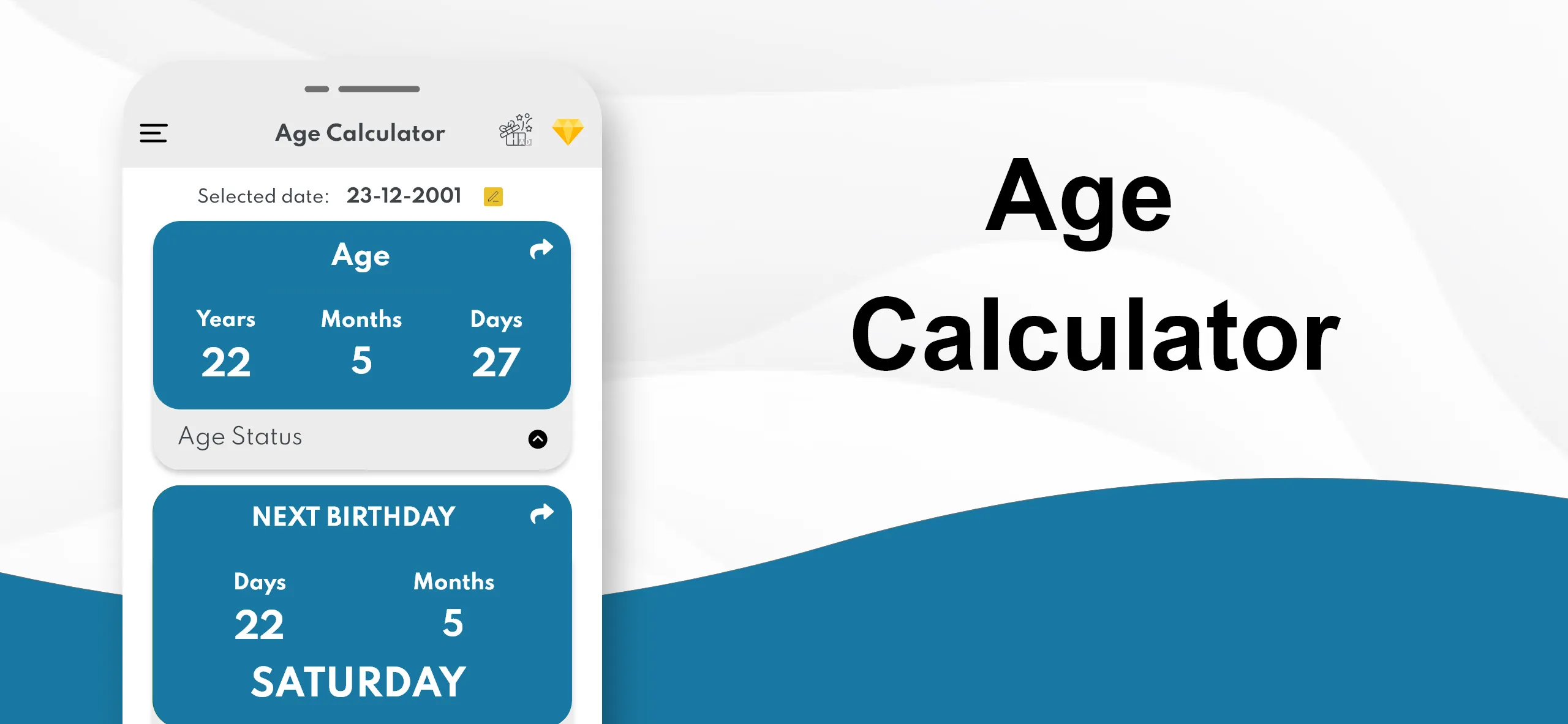 Age Calculator - Date of Birth | Indus Appstore | Screenshot