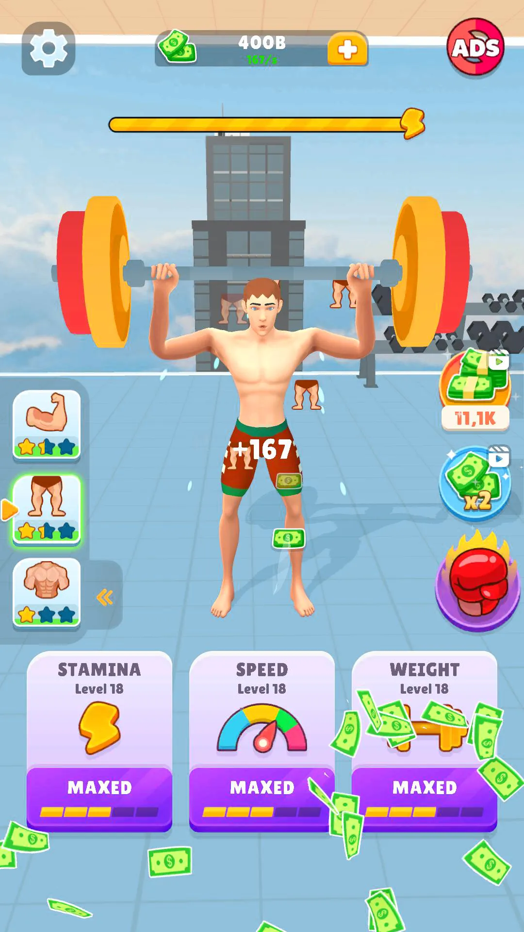 Idle Lifting Hero: Muscle Up | Indus Appstore | Screenshot