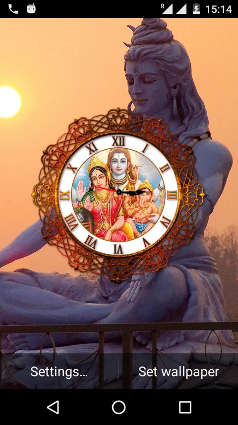 Shiv Ji Clock Live Wallpaper | Indus Appstore | Screenshot