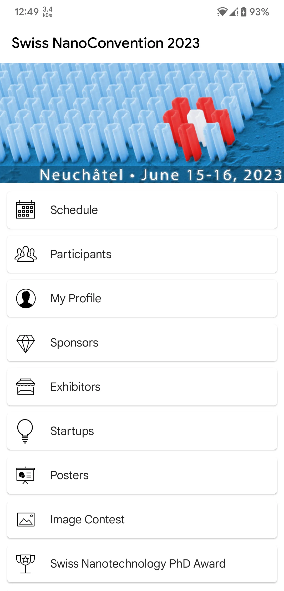 Swiss NanoConvention 2023 | Indus Appstore | Screenshot