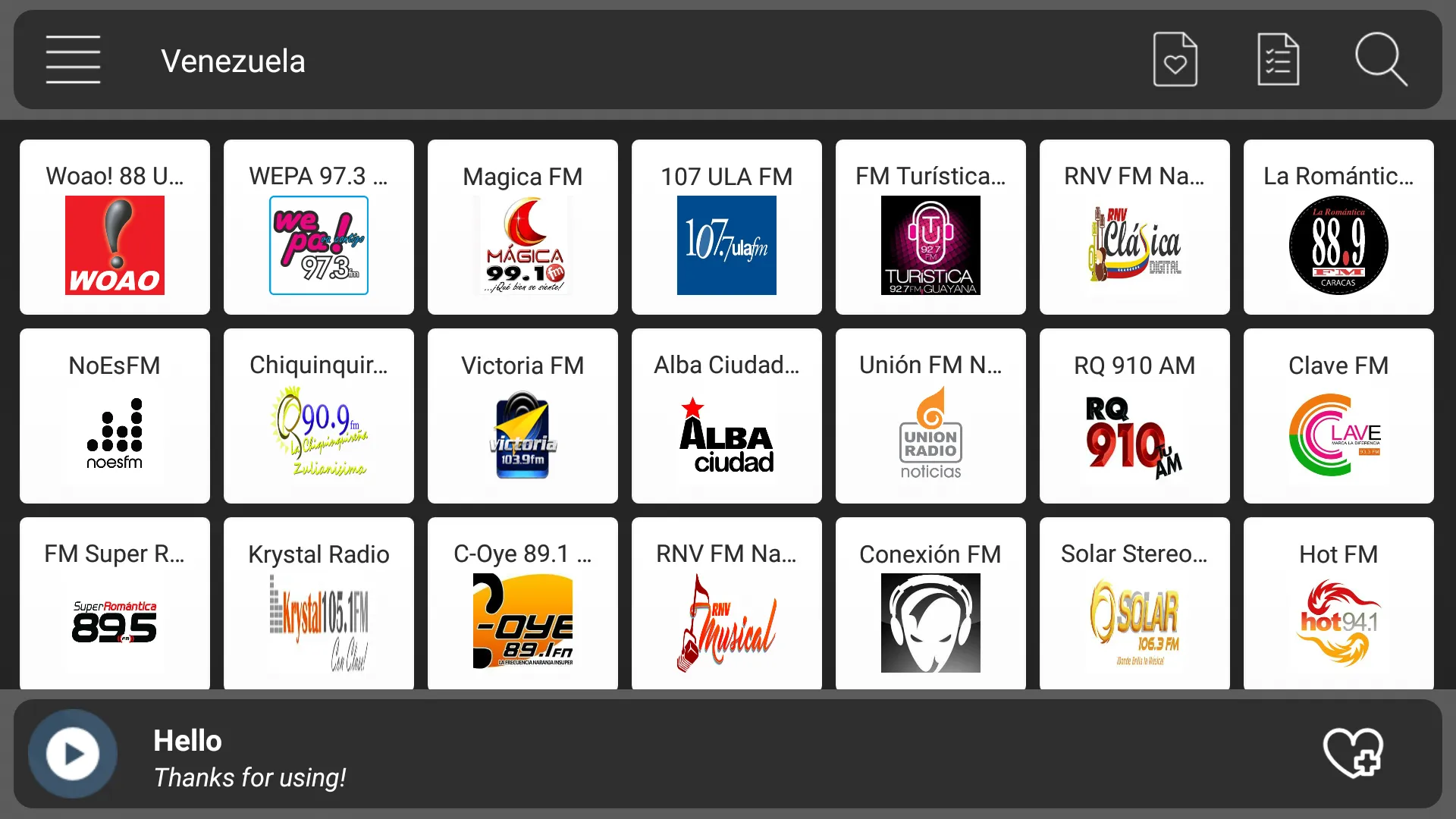 Venezuela Radio - FM AM | Indus Appstore | Screenshot