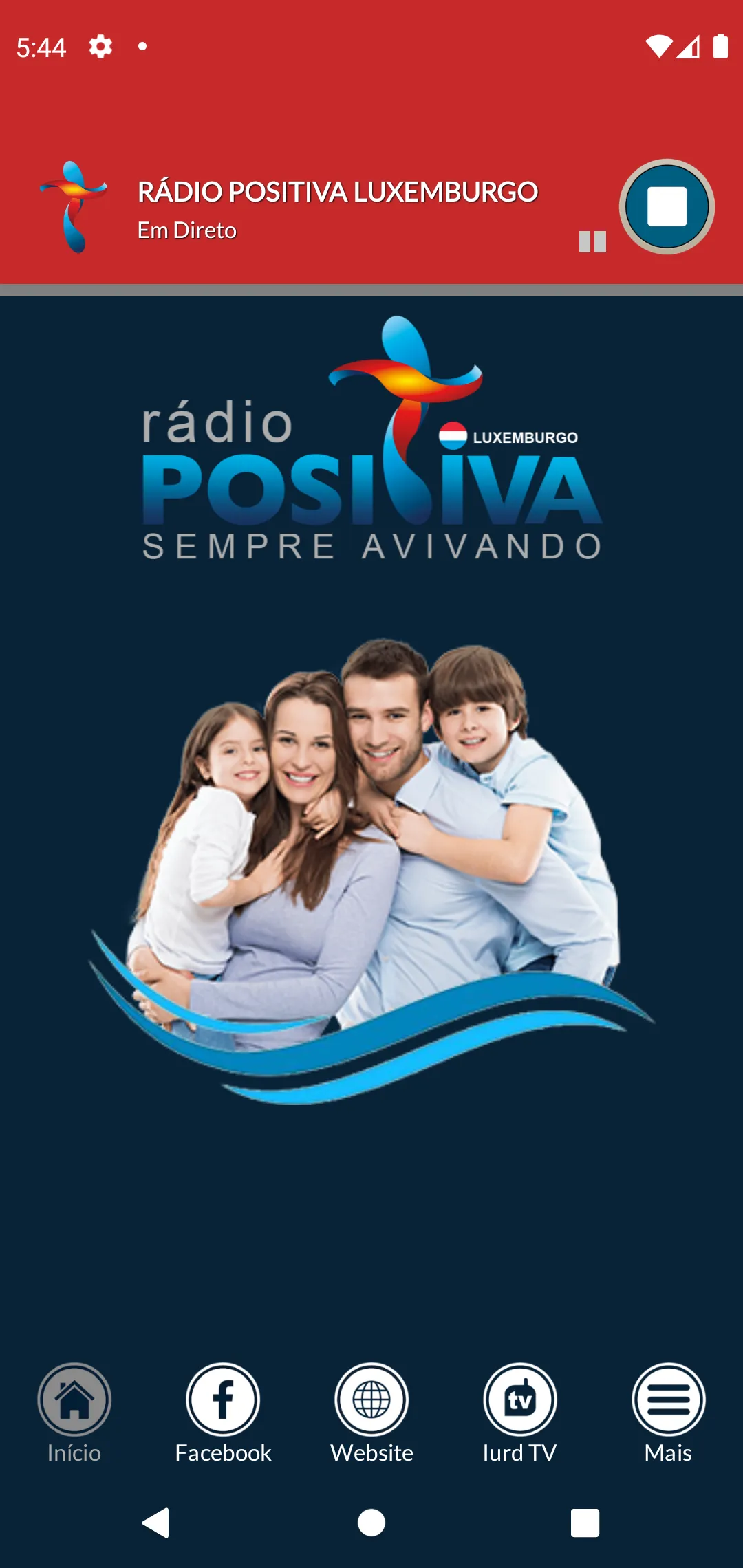 Rádio Positiva Luxemburgo | Indus Appstore | Screenshot