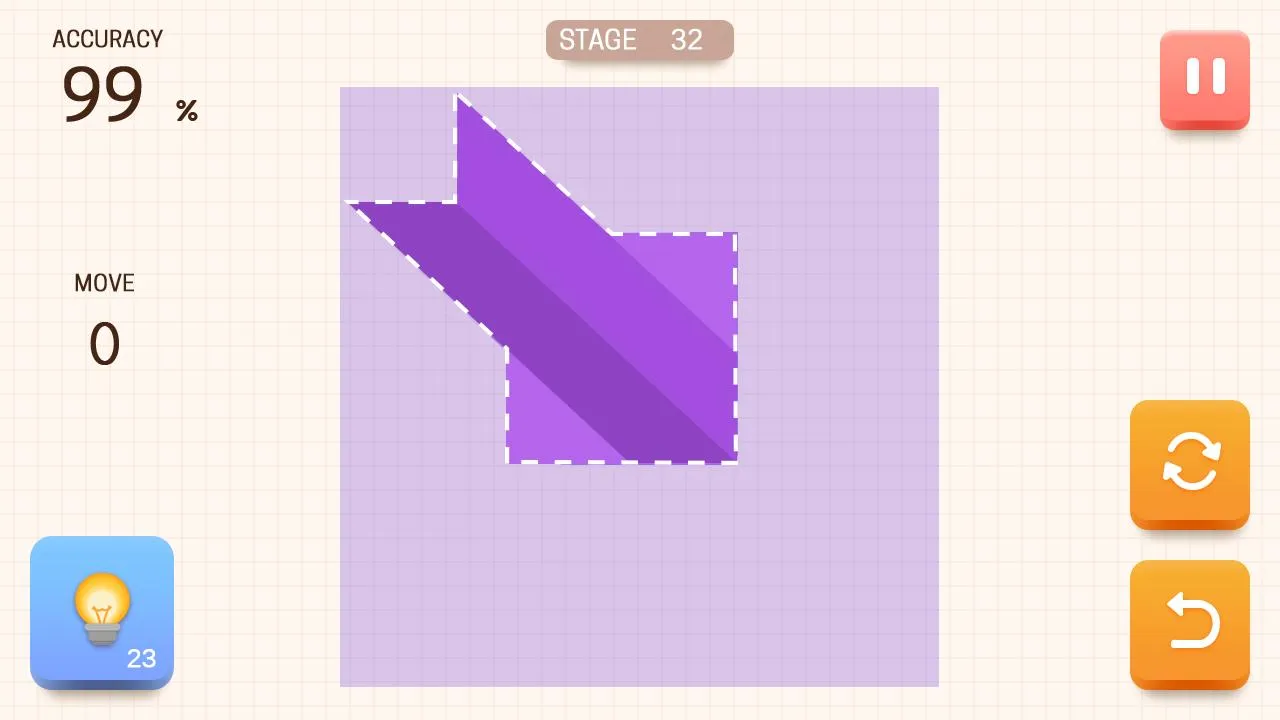 Paper Folding Puzzle | Indus Appstore | Screenshot