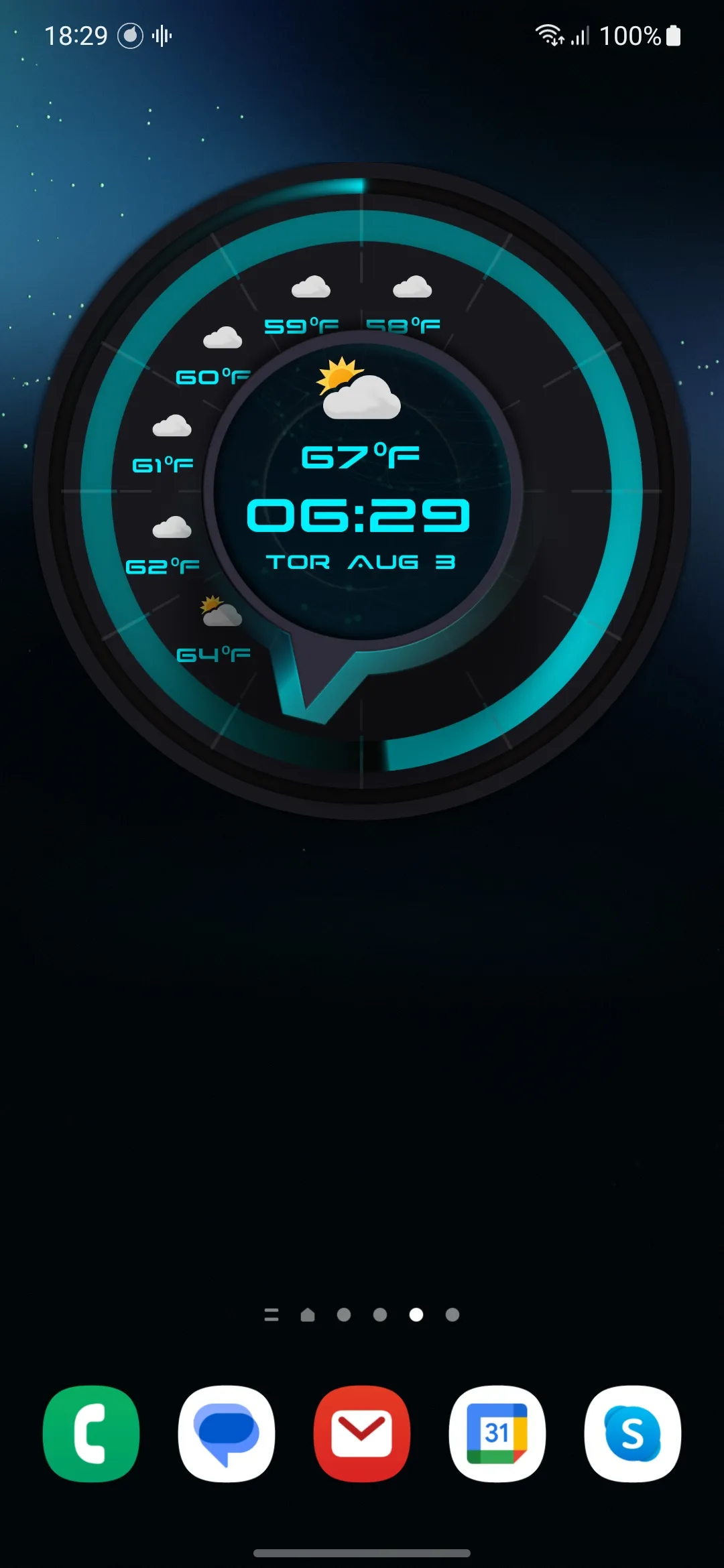 Android Clock Widgets | Indus Appstore | Screenshot