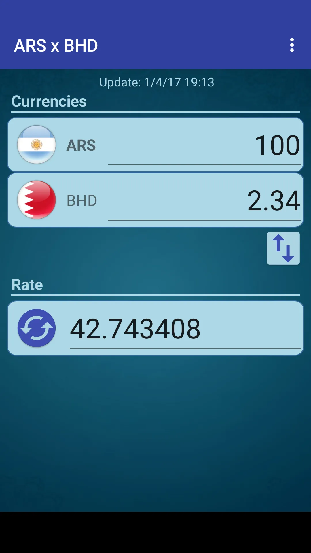 Argent. Peso x Bahraini Dinar | Indus Appstore | Screenshot