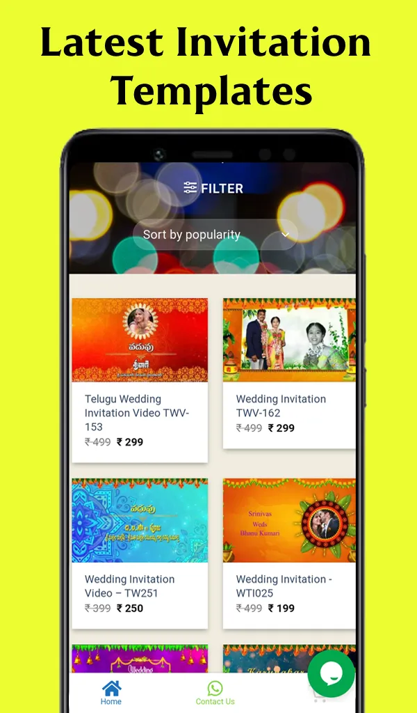 Telugu Invitation Video Maker | Indus Appstore | Screenshot