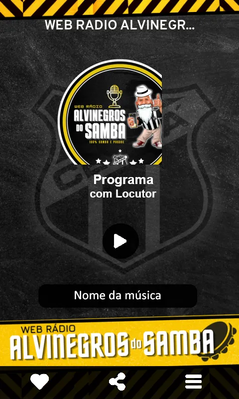 WEB RÁDIO ALVINEGROS DO SAMBA | Indus Appstore | Screenshot