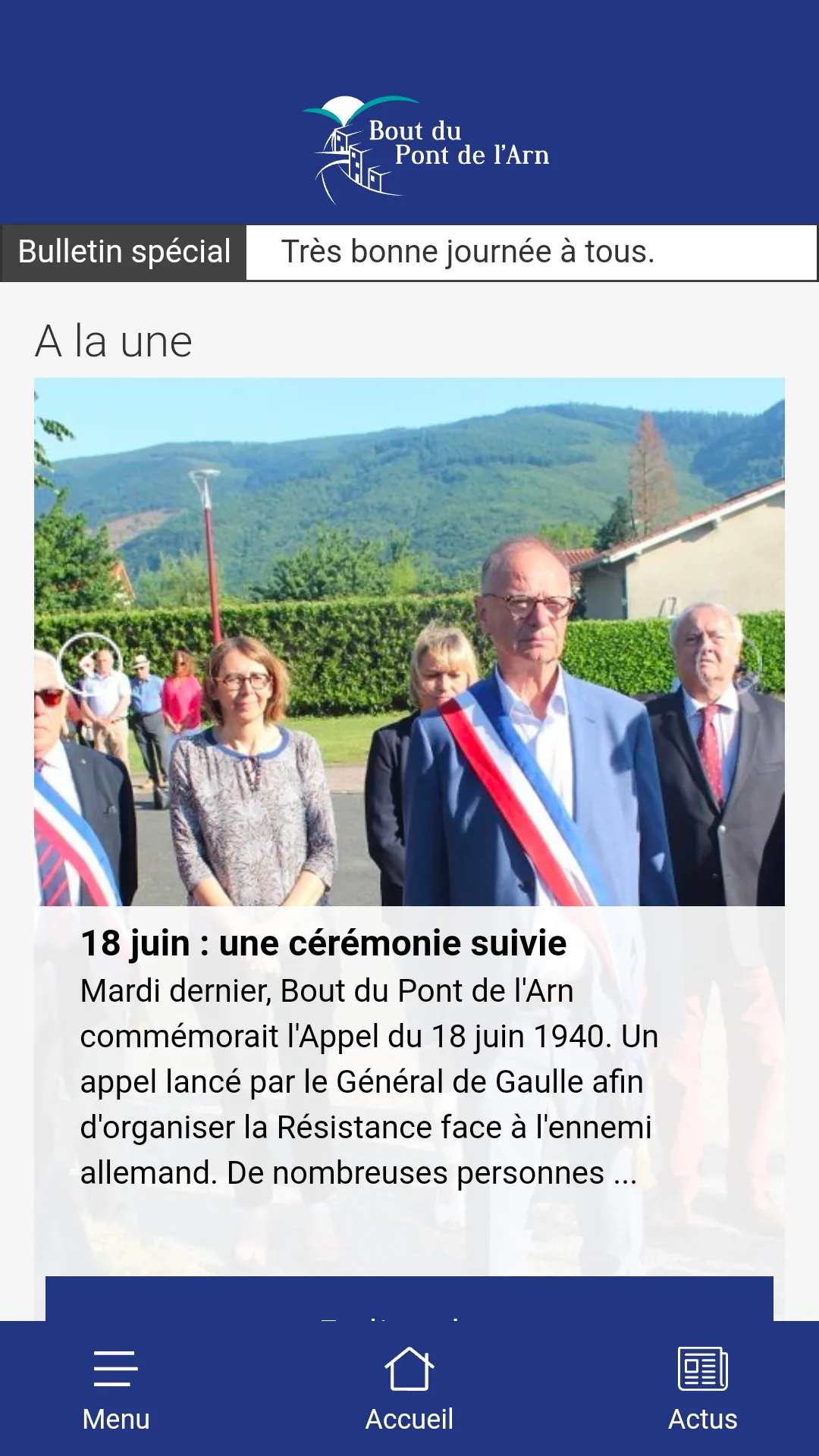 Mairie Bout du Pont de l'Arn | Indus Appstore | Screenshot