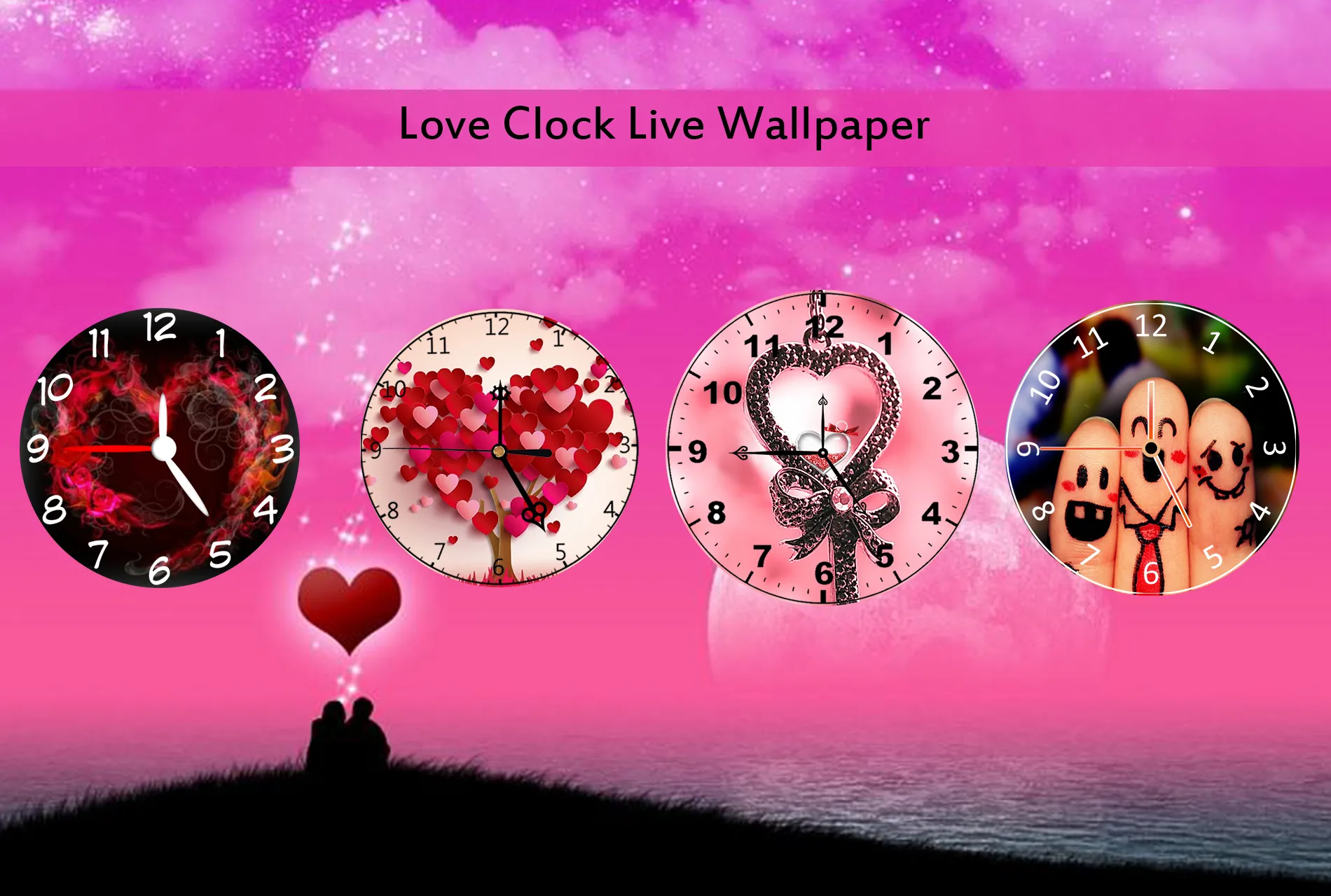 Love Clock Live Wallpaper | Indus Appstore | Screenshot