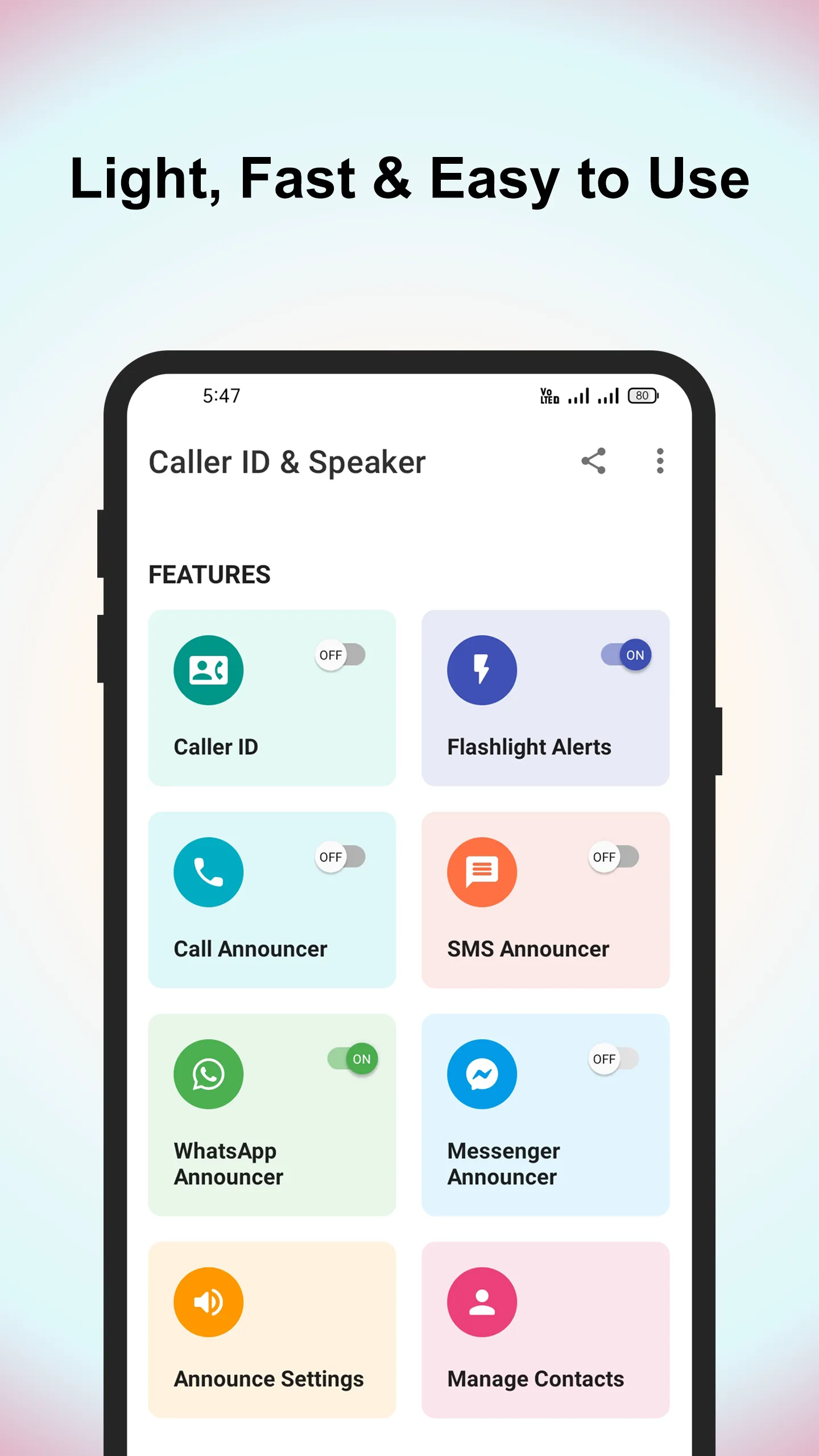 Caller ID & Speaker | Indus Appstore | Screenshot