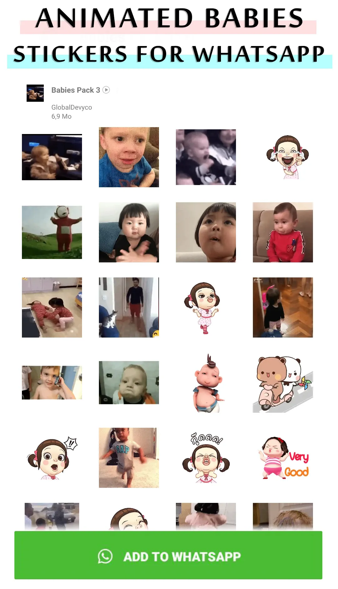 Animated baby WhastApp sticker | Indus Appstore | Screenshot