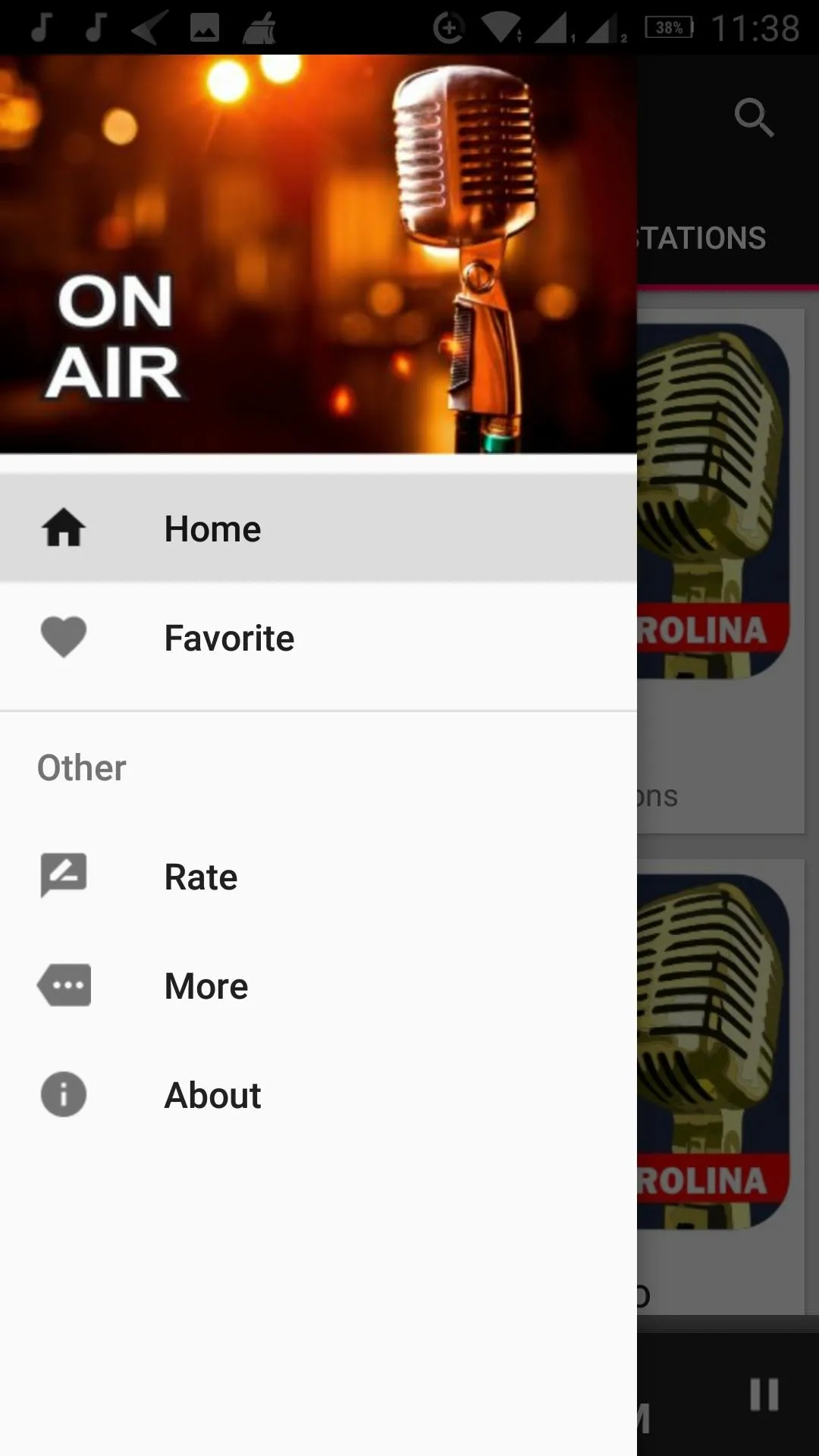 North Carolina Radio Stations | Indus Appstore | Screenshot