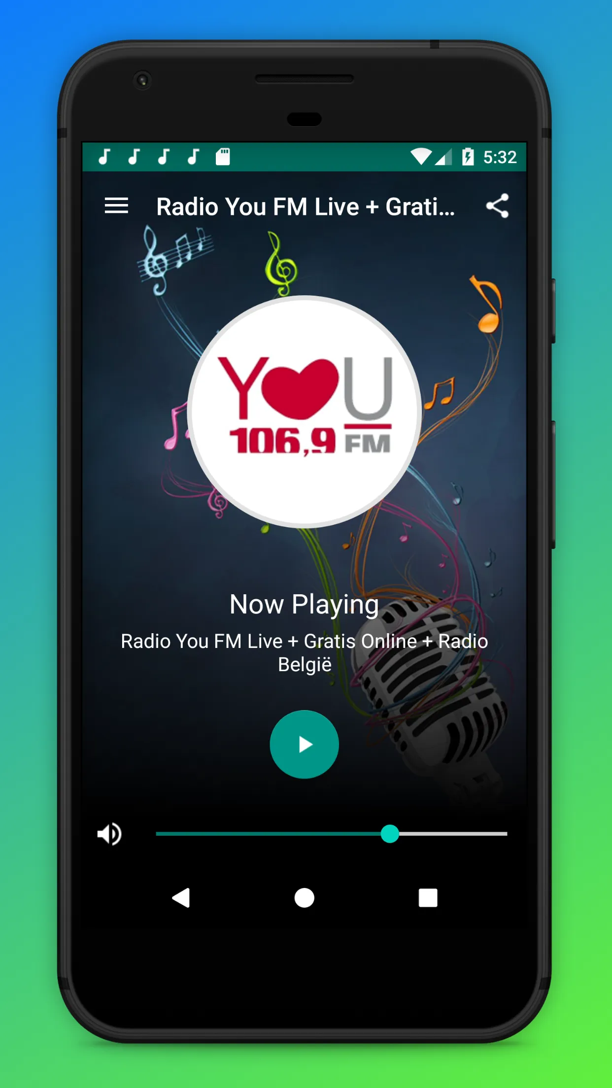 Radio You FM 106.9 App België | Indus Appstore | Screenshot