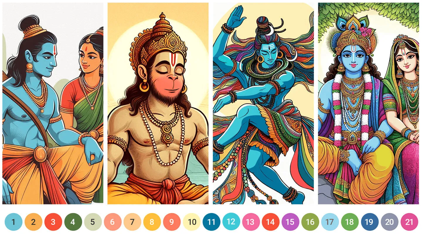 Colour Game: Gods & Stories | Indus Appstore | Screenshot