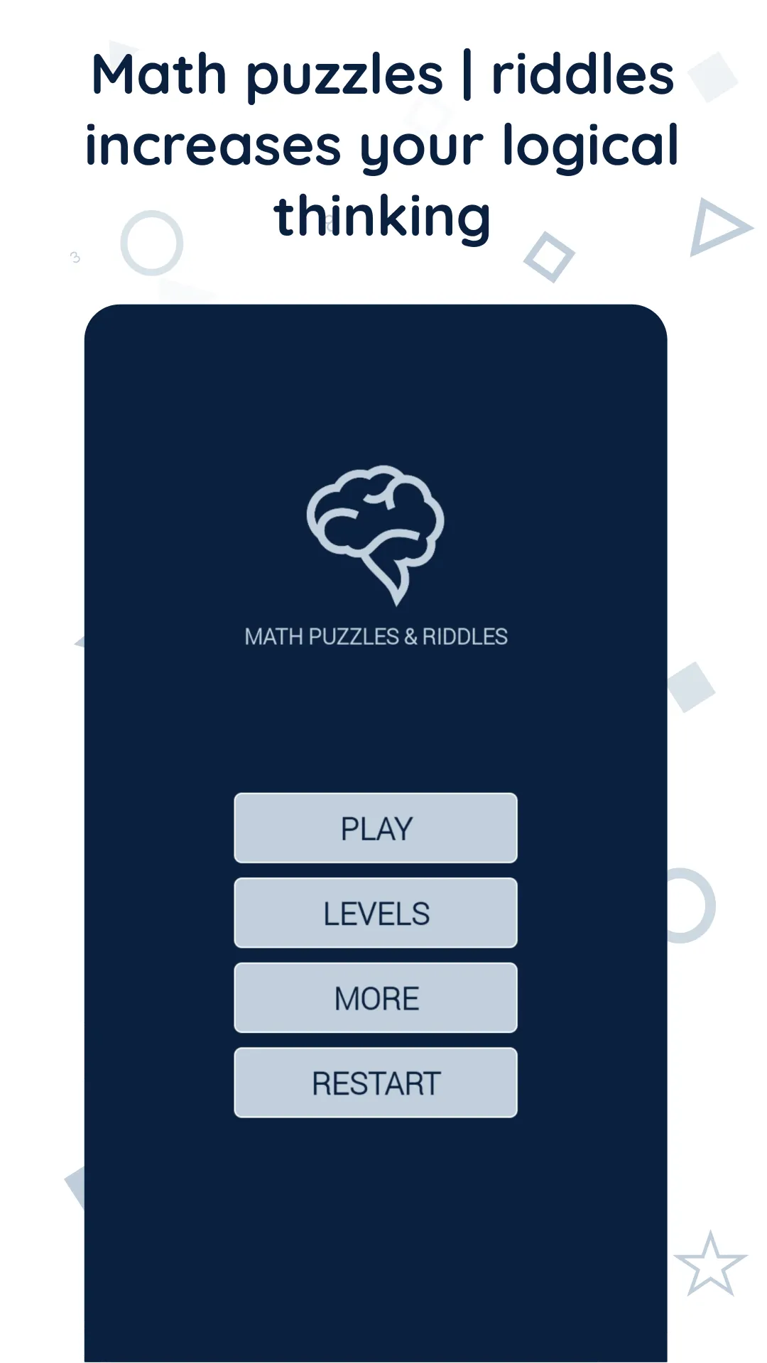 Math riddles: logic math games | Indus Appstore | Screenshot