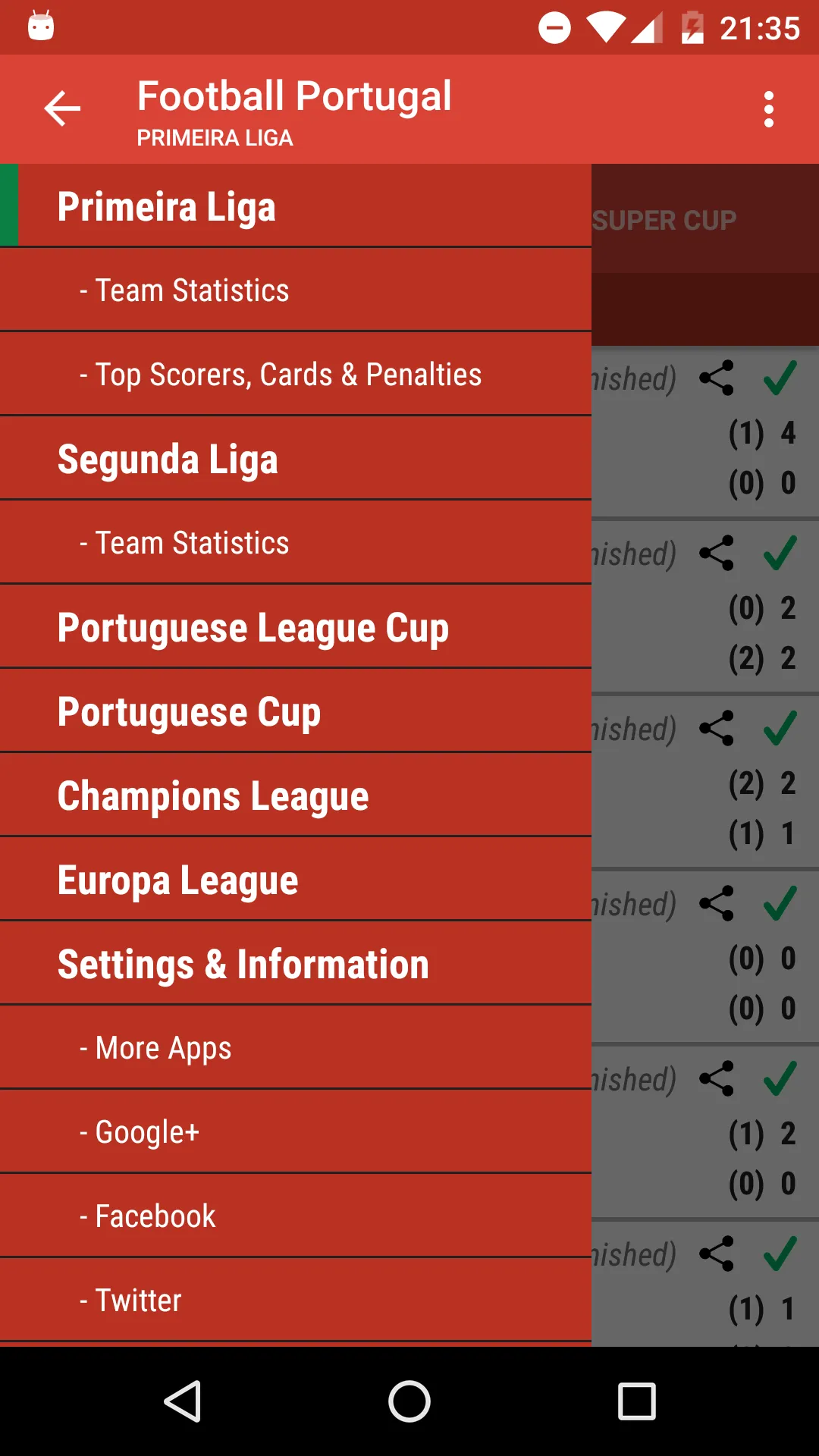 Football Portugal | Indus Appstore | Screenshot