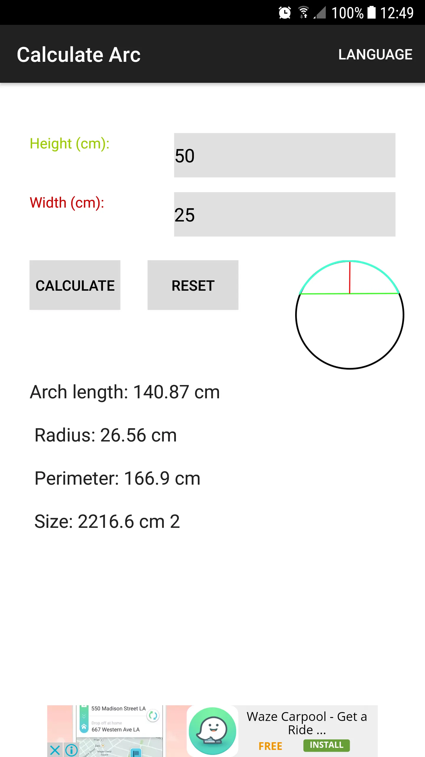 Calculate Arcs | Indus Appstore | Screenshot