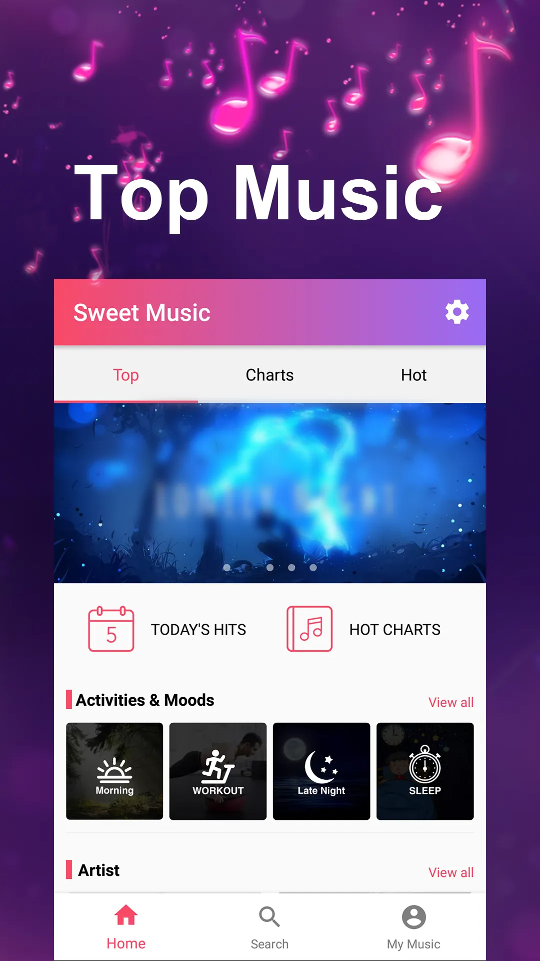 Sweet Music-Music, Video, Albu | Indus Appstore | Screenshot