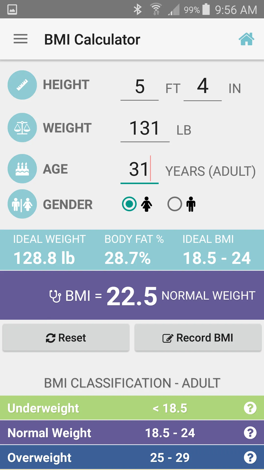 BMI Calculator | Indus Appstore | Screenshot