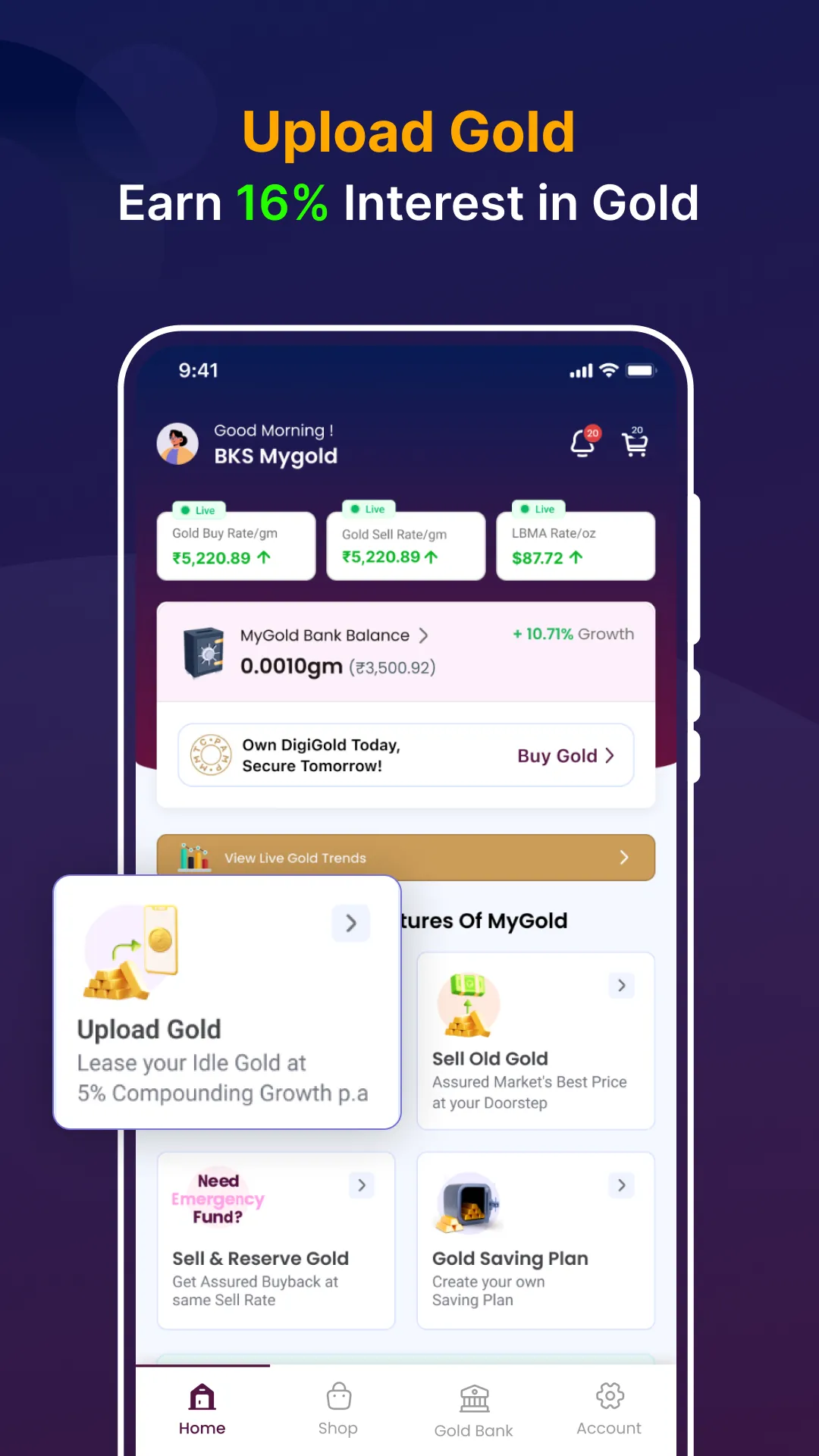 MyGold | Indus Appstore | Screenshot