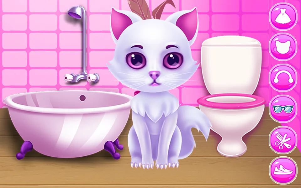 Cute Kitty Caring and Dressup | Indus Appstore | Screenshot