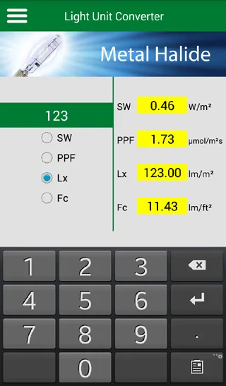 Light Unit Converter | Indus Appstore | Screenshot